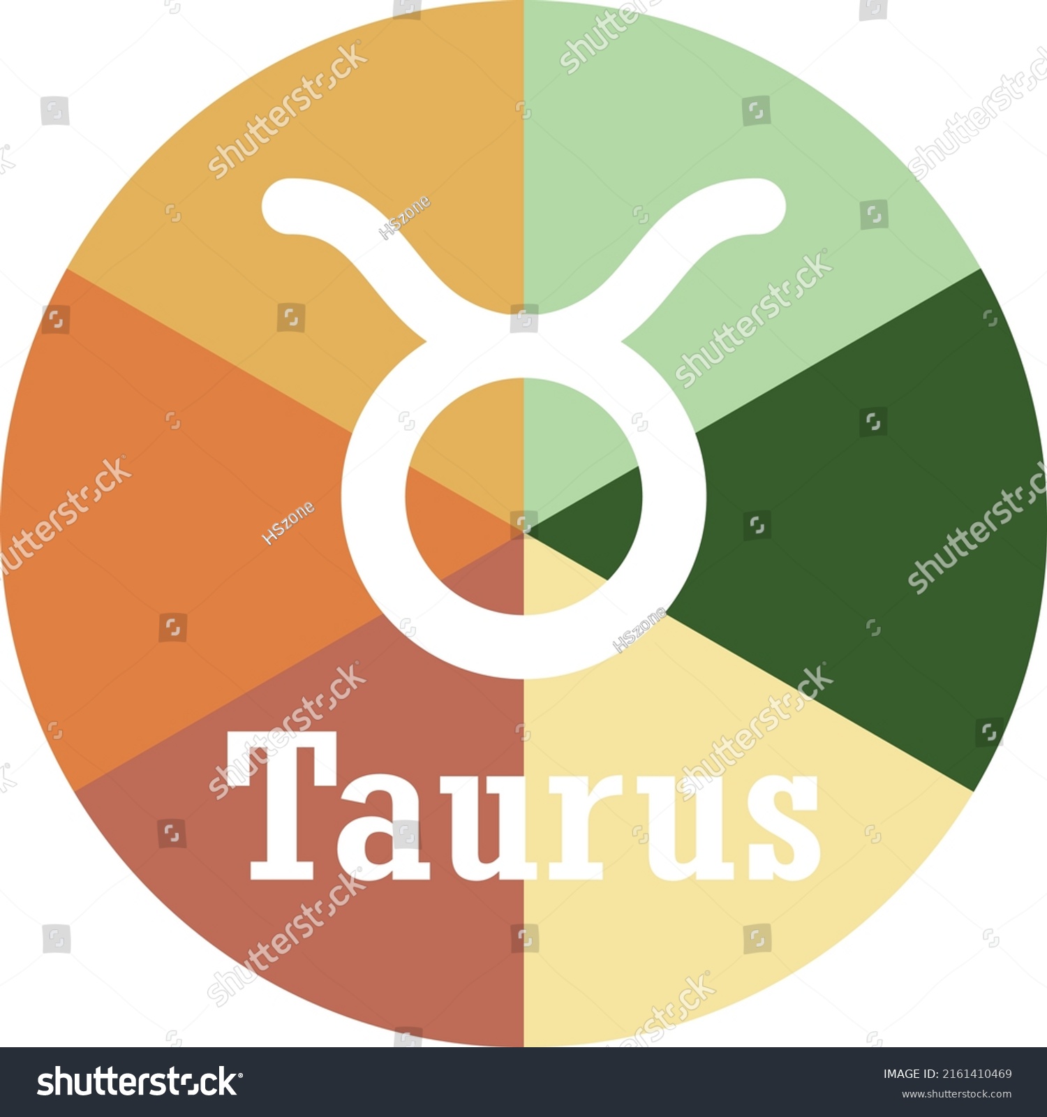 Taurus Zodiac Signs Isolated On White Stock Vector (Royalty Free