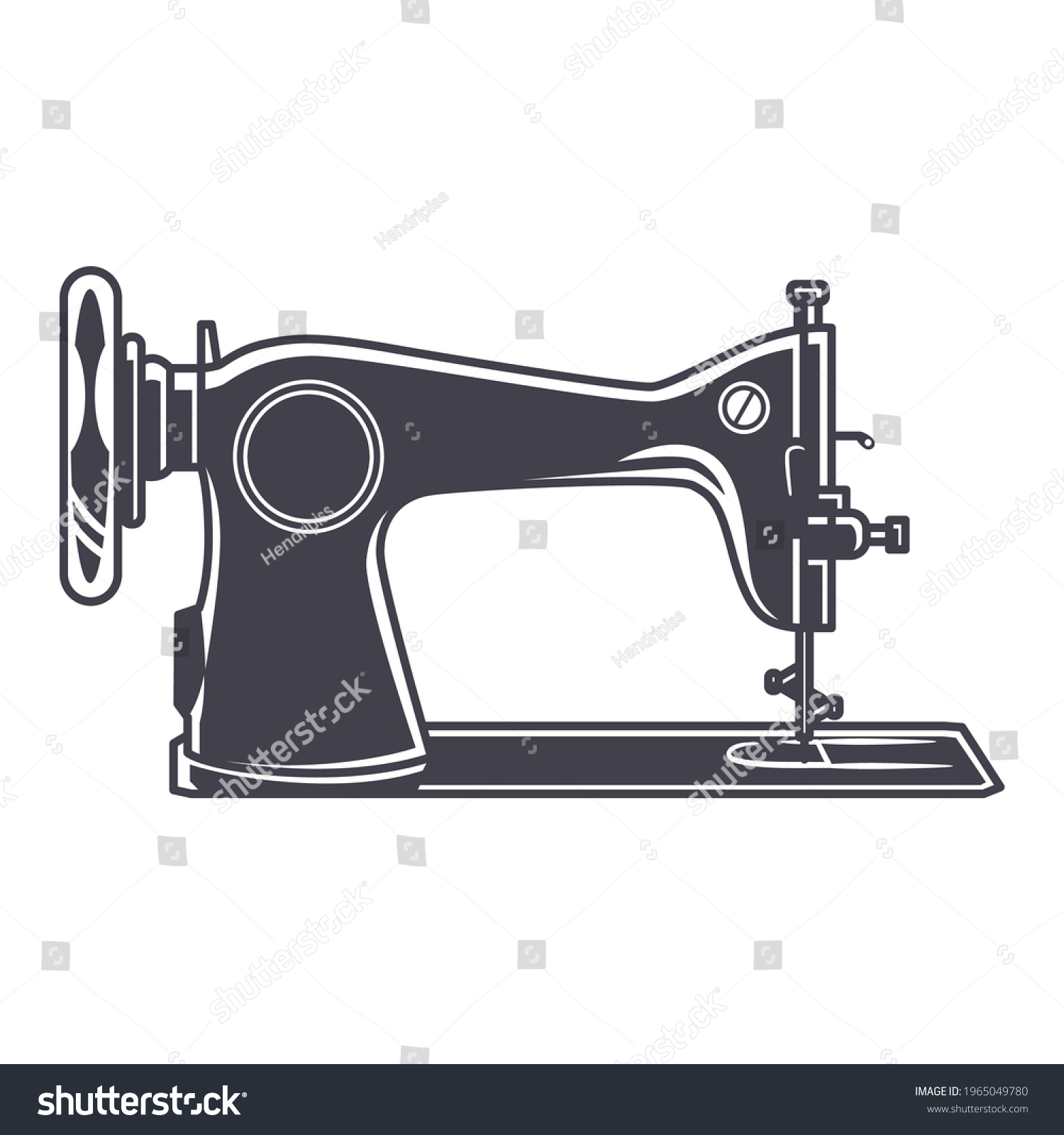 Taylor Logo Sewing Machine Illustration Stock Vector (Royalty Free ...