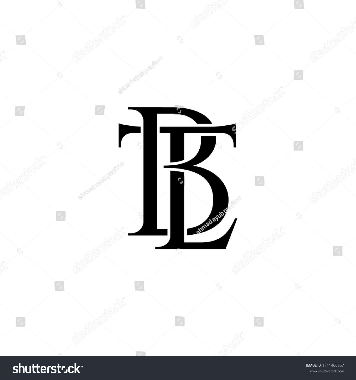 Tbl Letter Original Monogram Logo Design Stock Vector Royalty Free