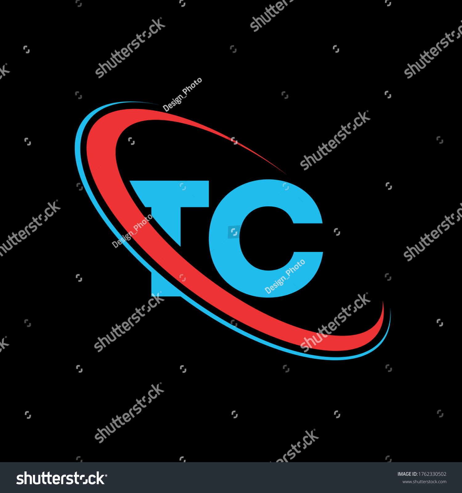 Tc T C Letter Logo Design Stock Vector (Royalty Free) 1762330502 ...