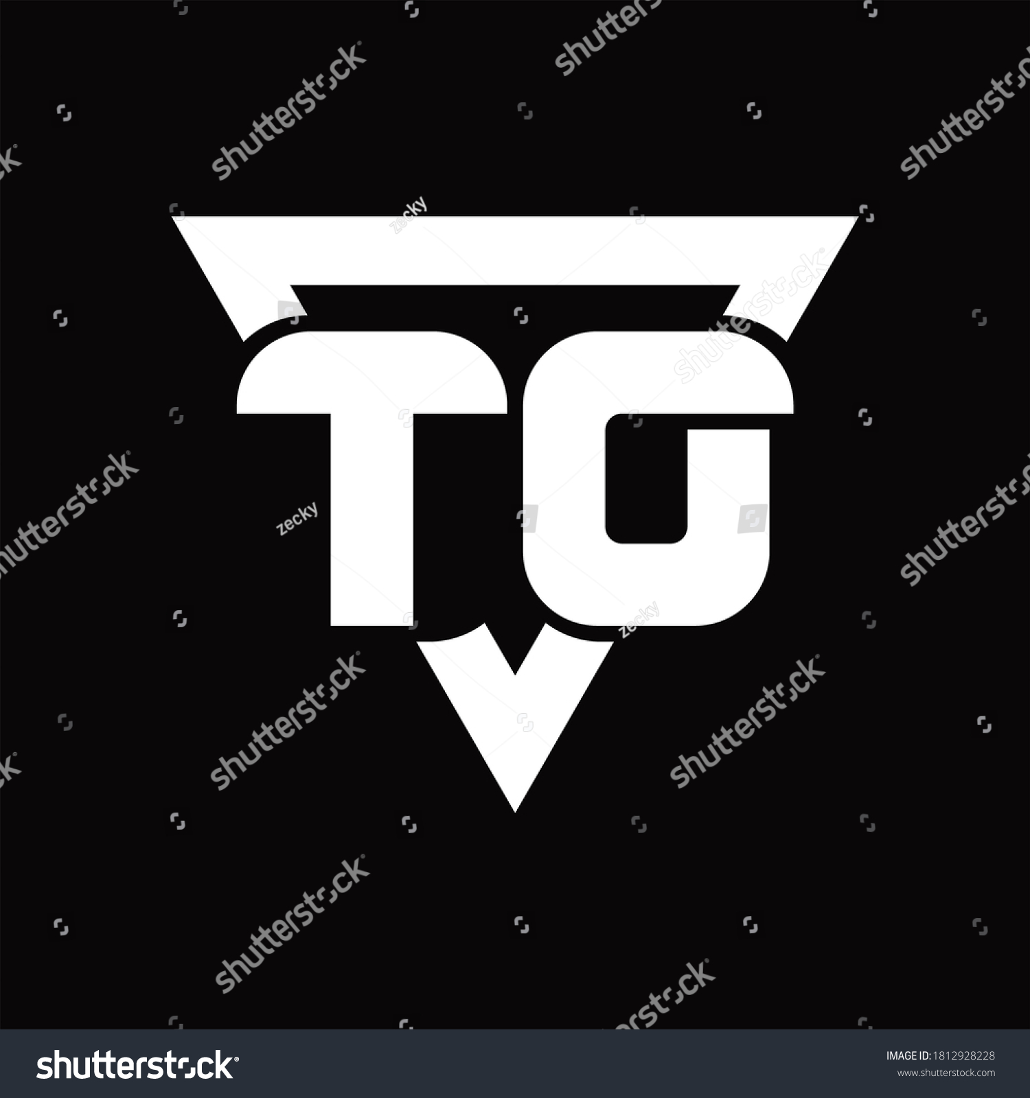 Td Logo Monogram Triangle Shape Rounded Stock Vector (Royalty Free ...