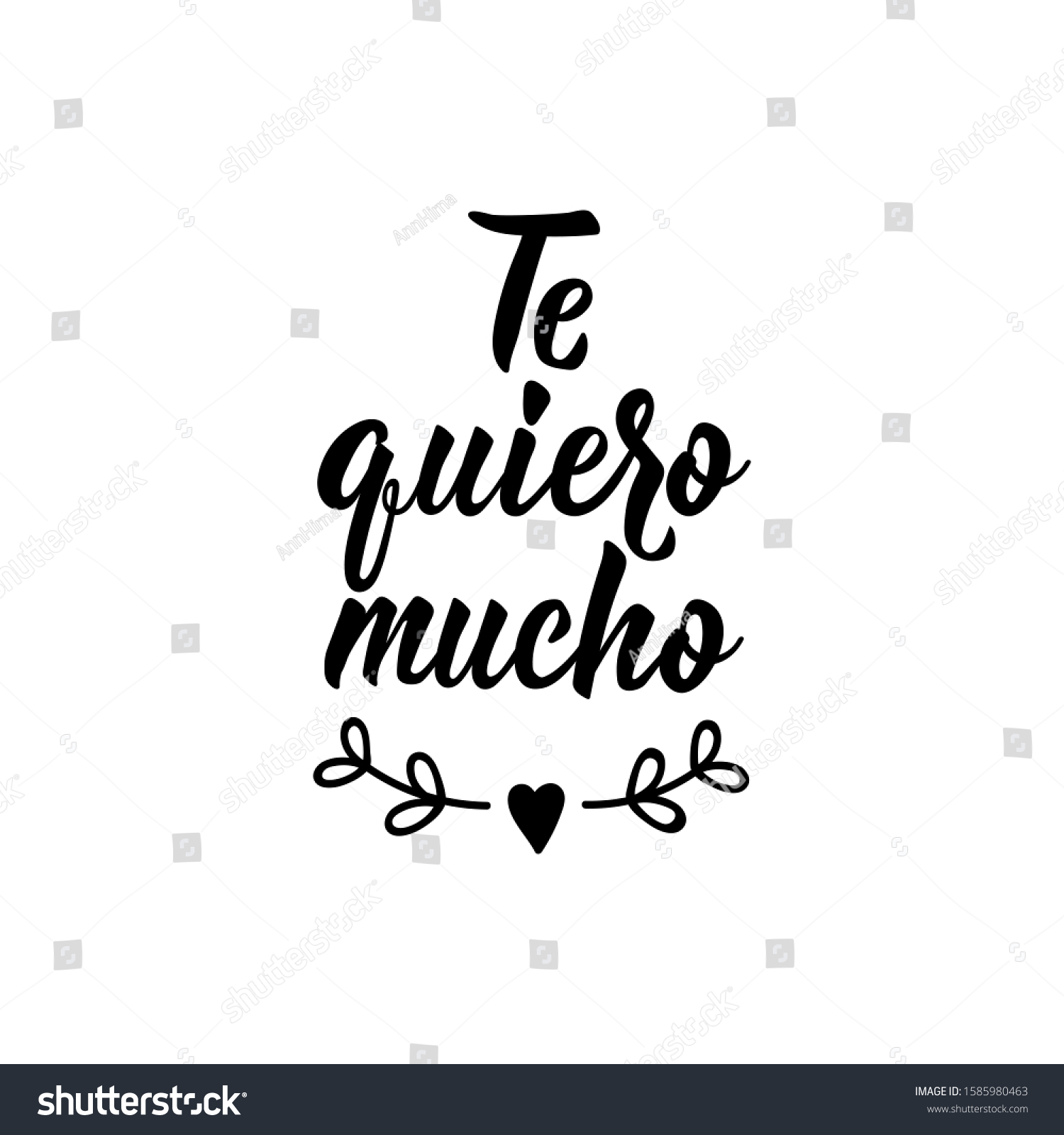 33 Te quiero mucho Images, Stock Photos & Vectors | Shutterstock