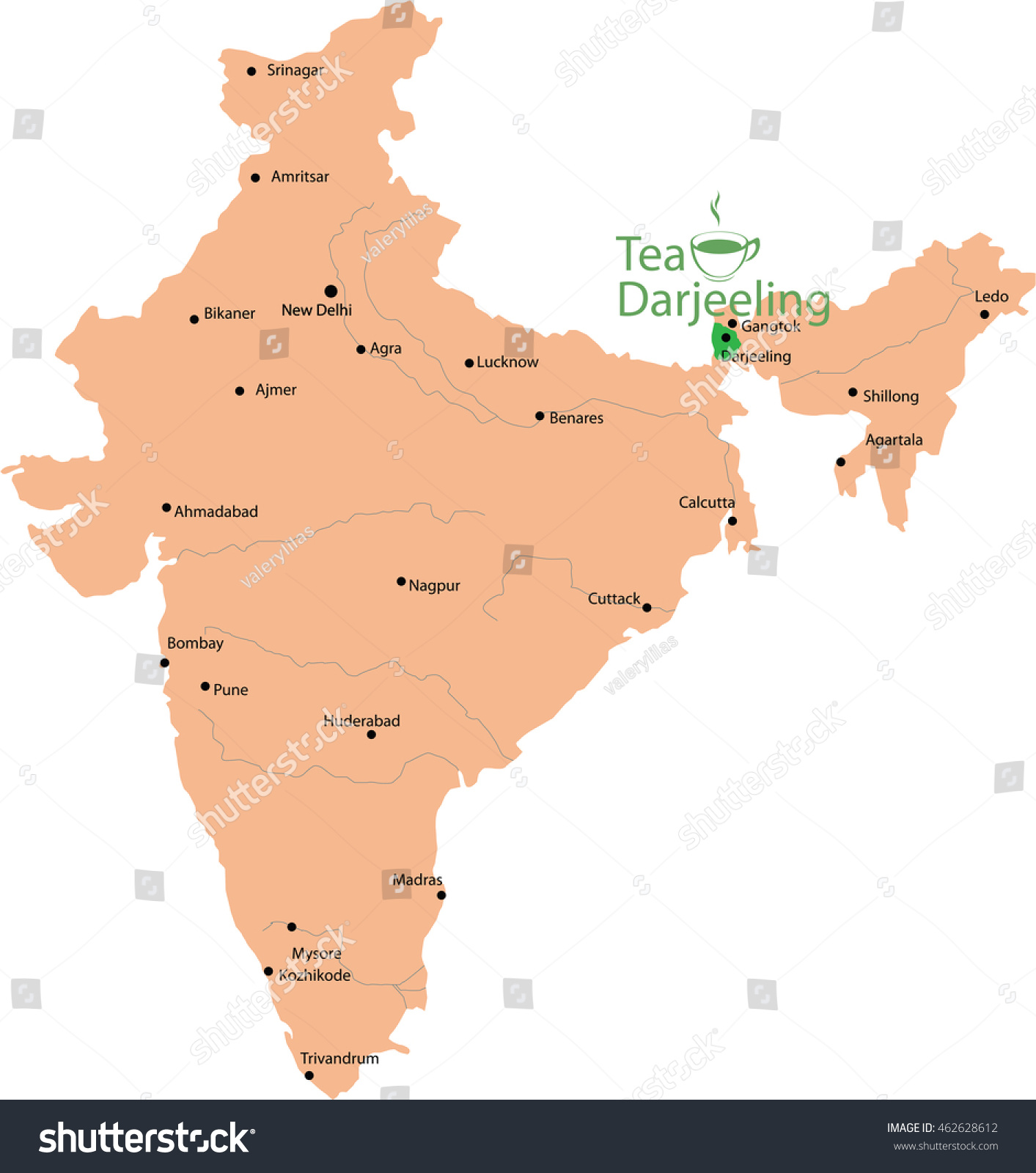 Locate Darjeeling On India Map Brainly In