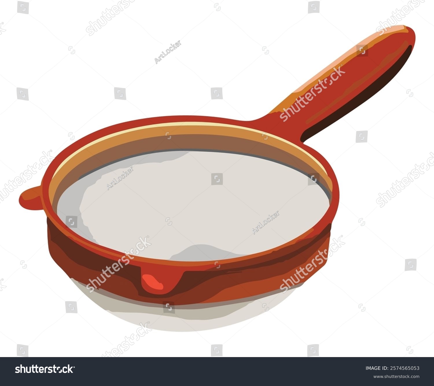 red frying pan, cooking utensil, kitchenware clip art preview