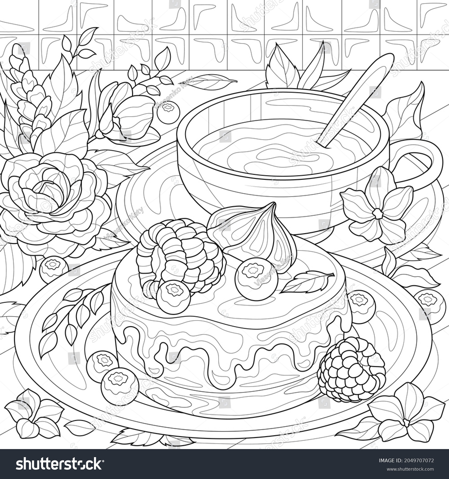 206 Meringue and roses Stock Illustrations, Images & Vectors | Shutterstock