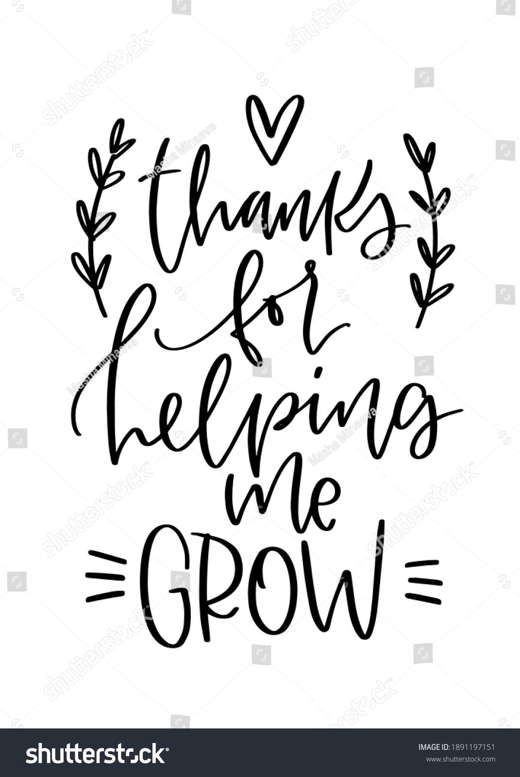 SVG of Teacher thank you card vector design with chalkboard background. Thanks for helping me grow lettering quote. svg