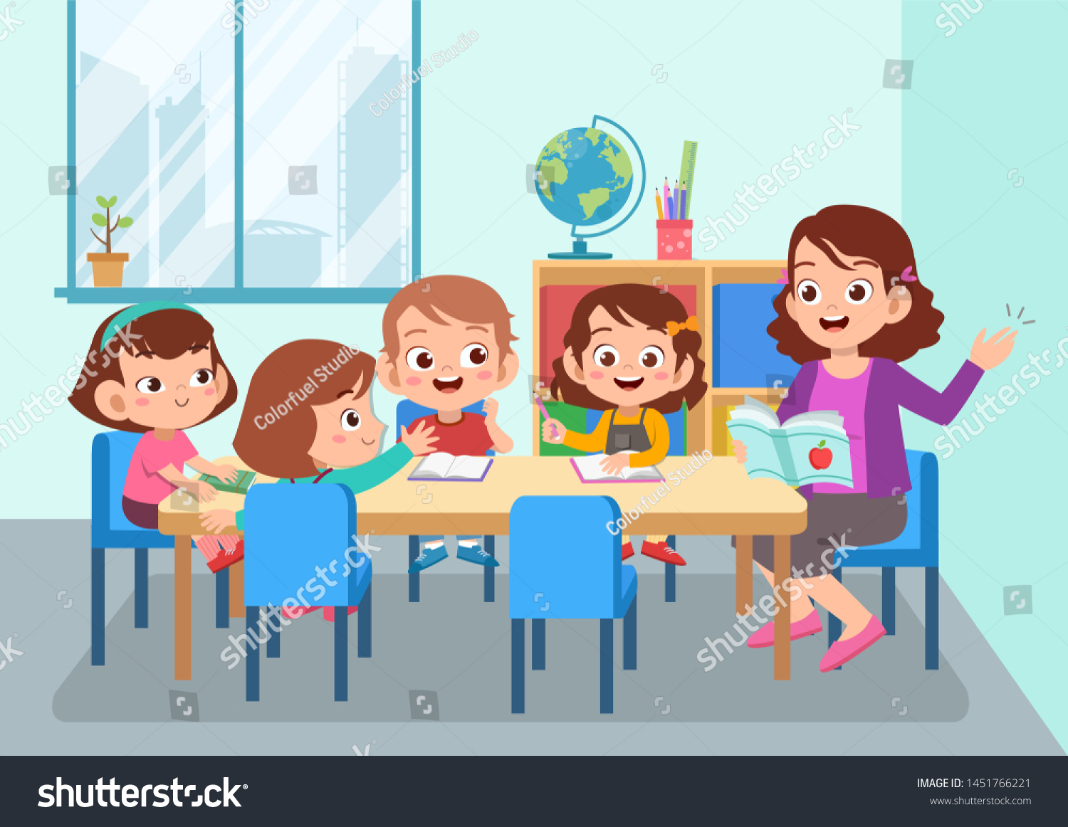 1,868 Preschool classroom clipart Stock Illustrations, Images & Vectors ...