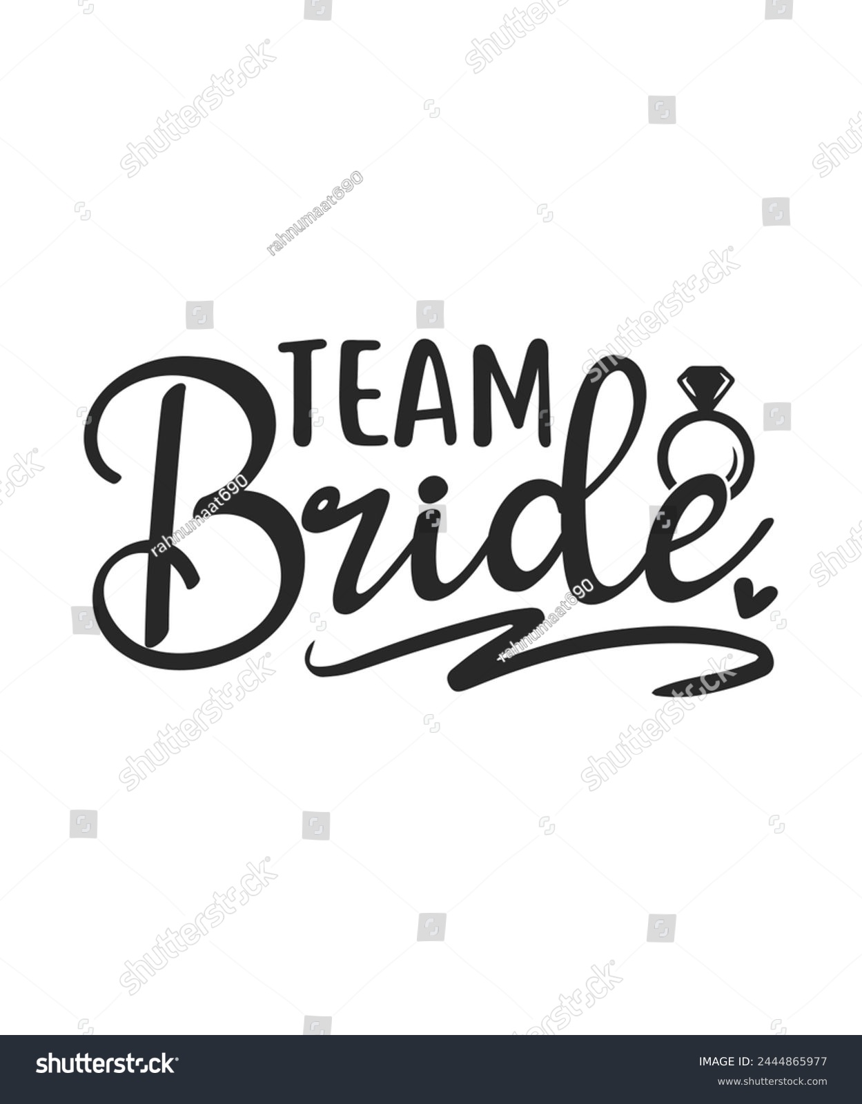 SVG of Team bride wedding bride groom svg