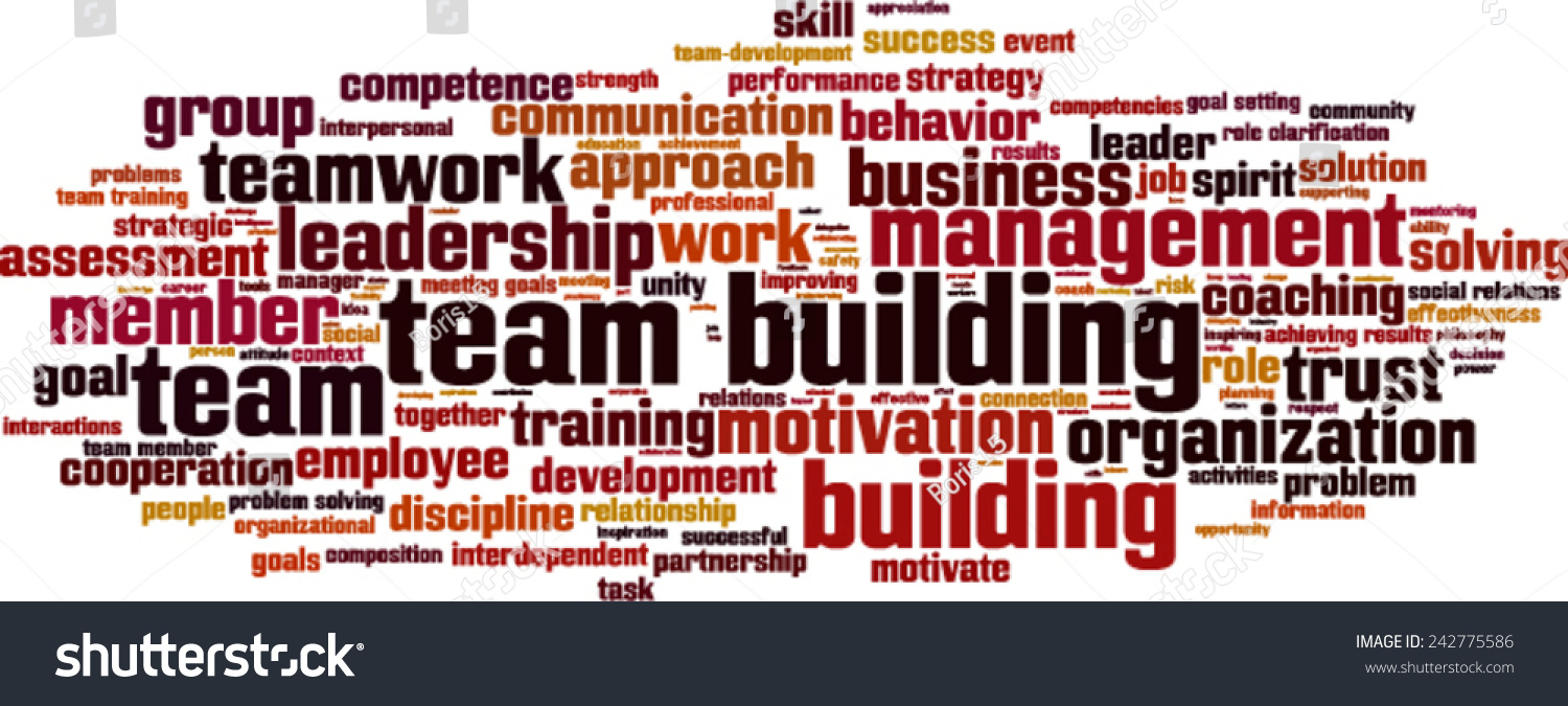 Team Building Power Word Cloud Concept Stock Vector (Royalty Free ...