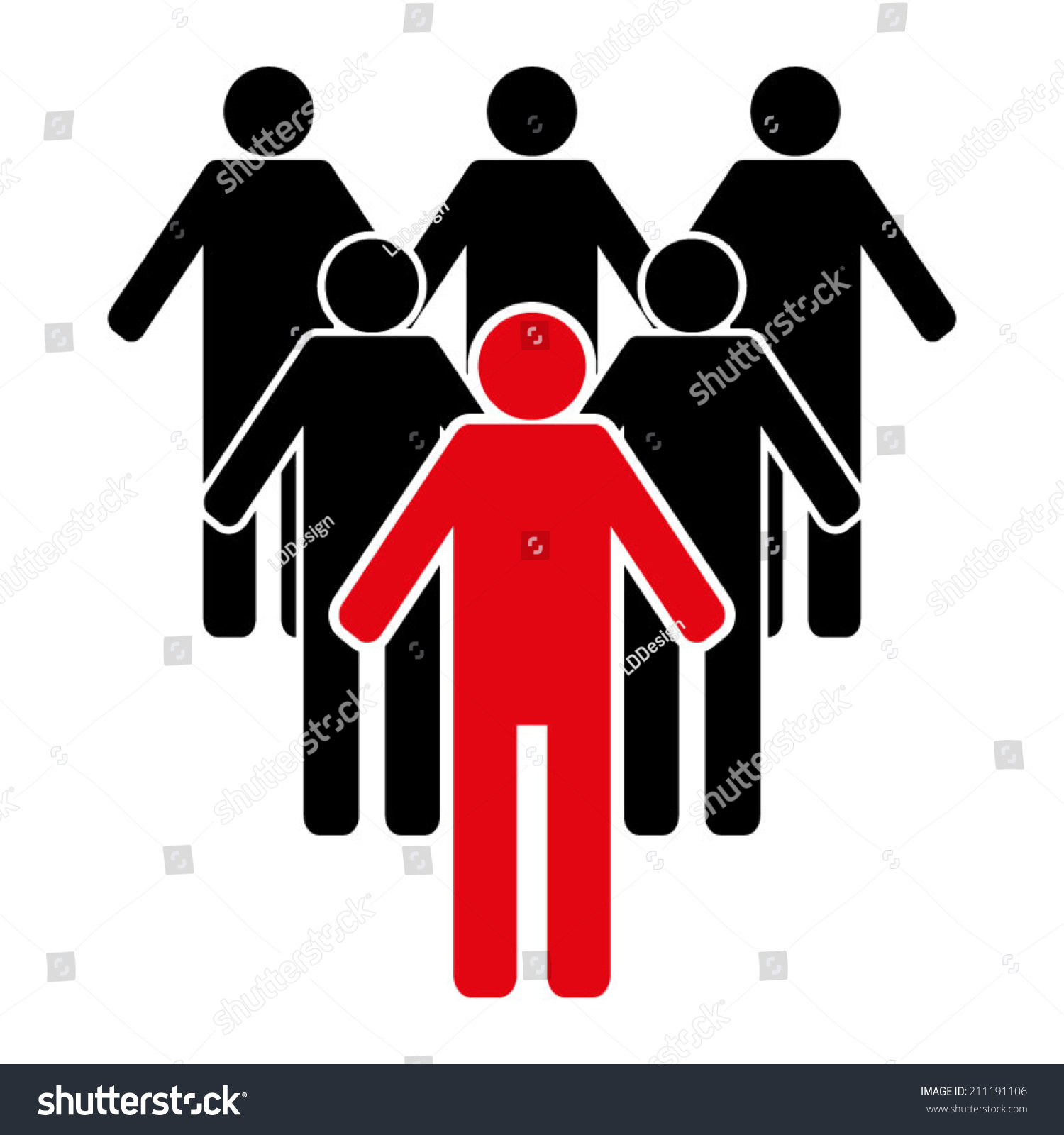 Team Leader Icon Stock Vector 211191106 - Shutterstock