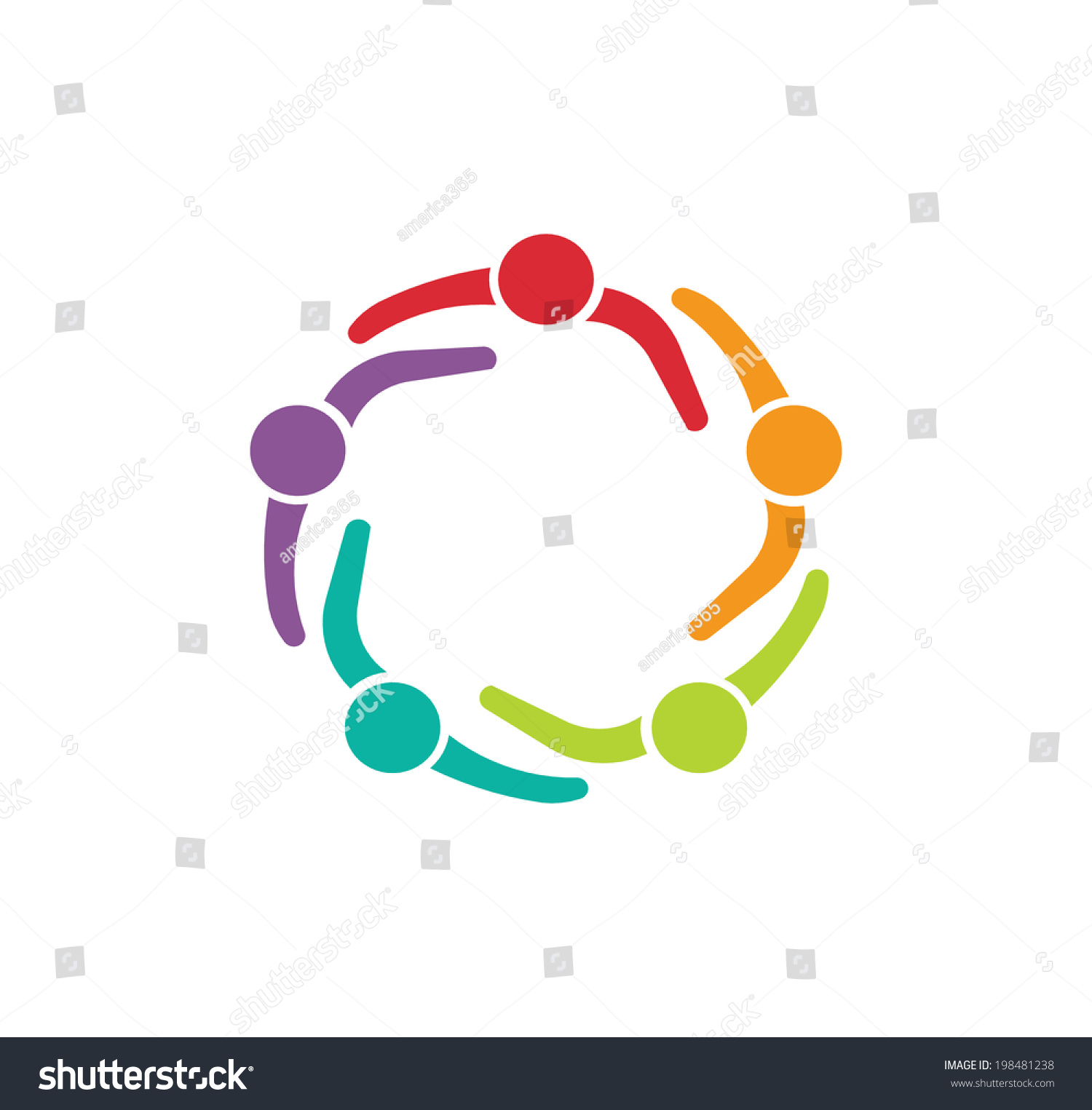 Team Meeting 5 Design Icon Vector Stock Vector (Royalty Free) 198481238