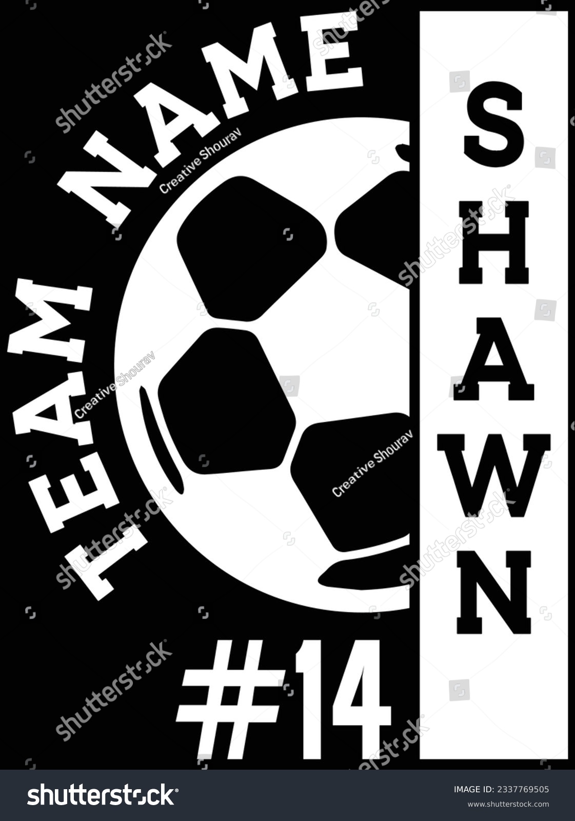 SVG of Team name shawn vector art design, eps file. design file for t-shirt. SVG, EPS cuttable design file svg