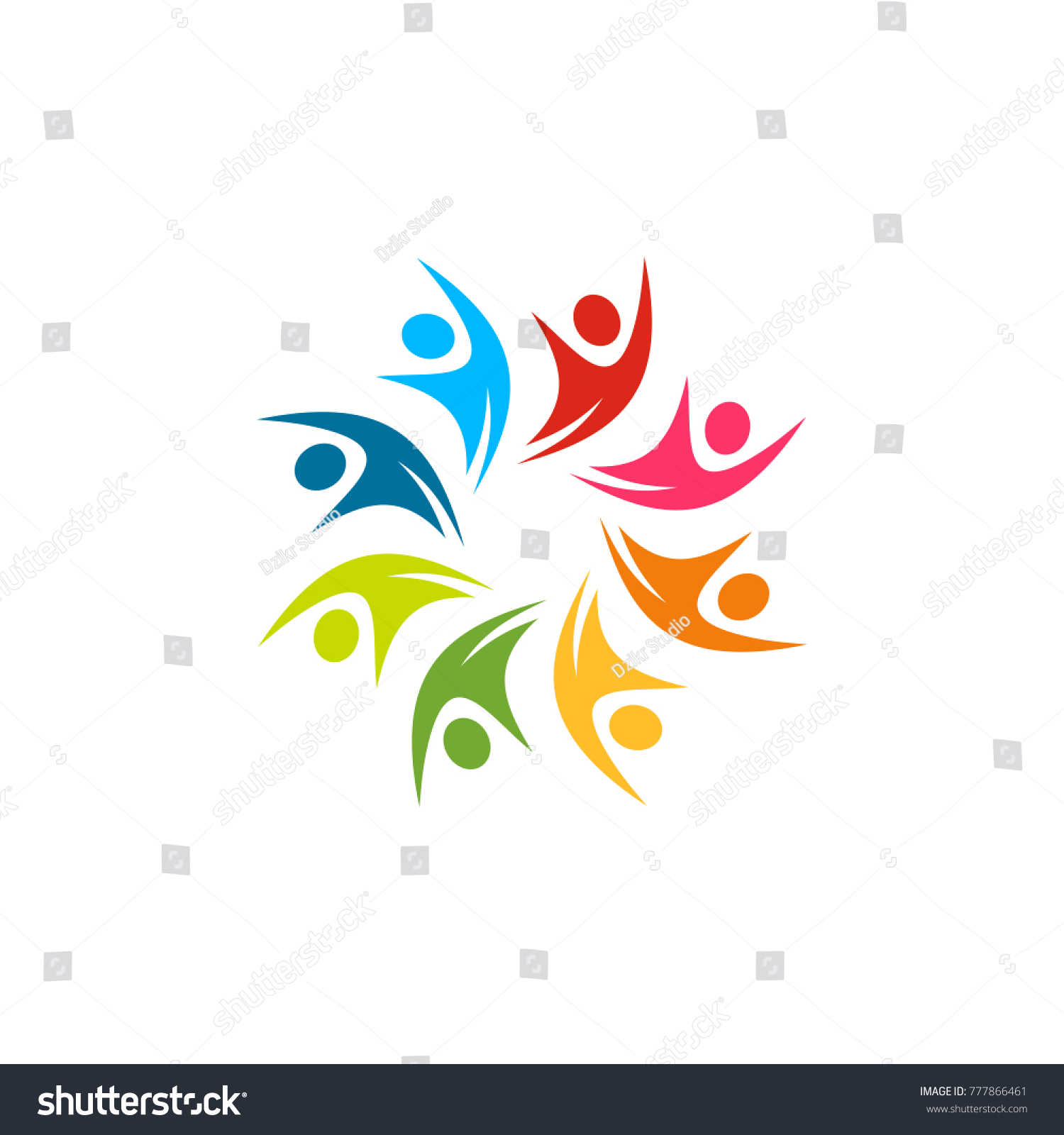 Team Work Logo Community Logo People Stock Vector (Royalty Free ...