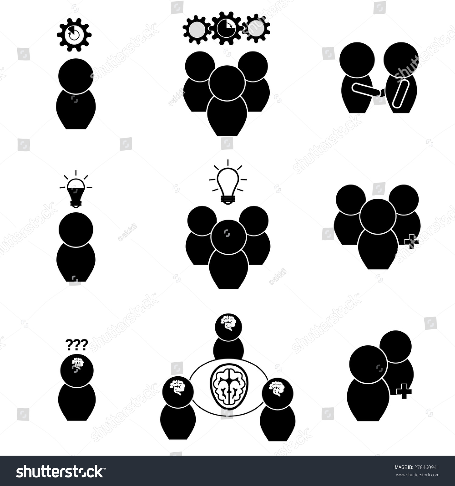 Teamwork Icon Business Stock Vector 278460941 - Shutterstock