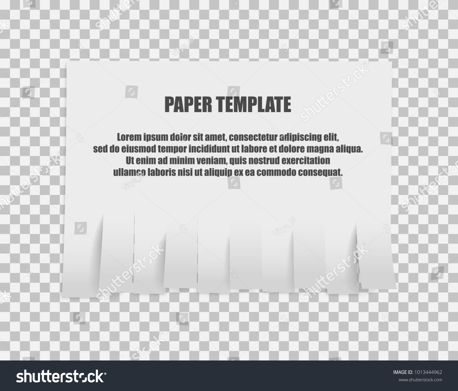Tear Off Stripes Paper Street Stock Vector (Royalty Free)