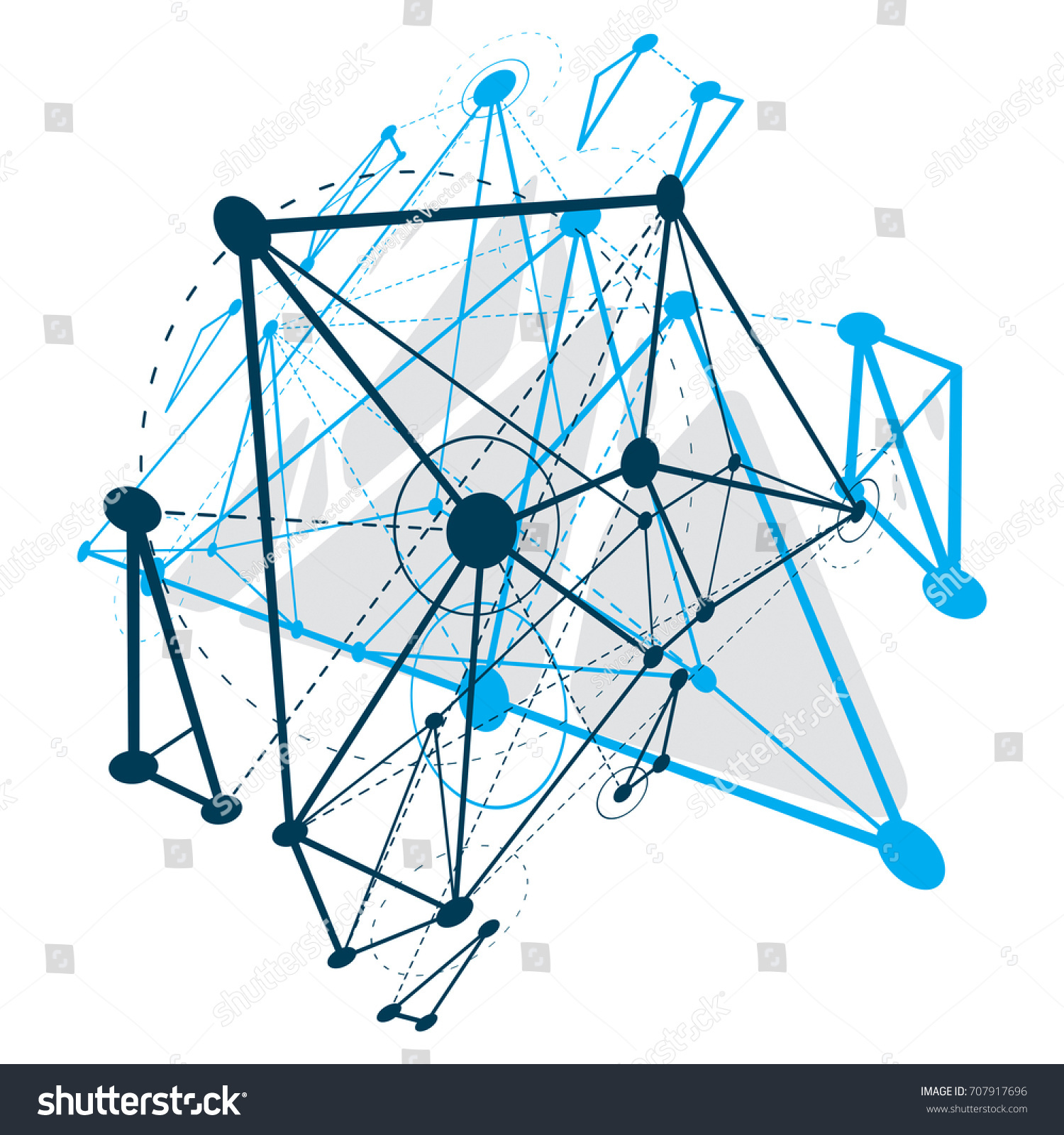 Tech Abstract Shape Vector Polygonal Figure Stock Vector Royalty Free 707917696 Abstract solid shapes lack complexity so they send a clear, visceral message. shutterstock