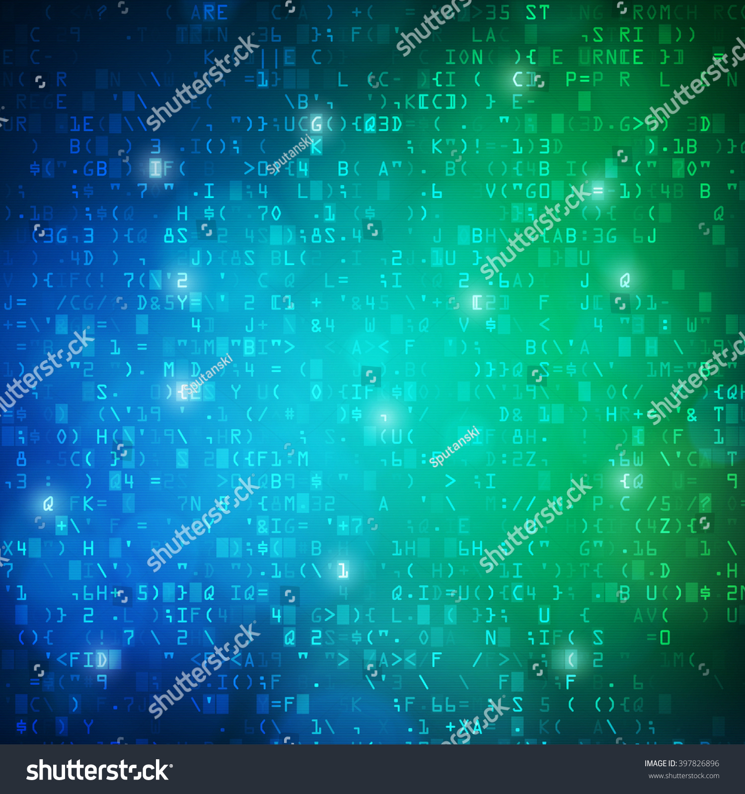 Technology Computer Digital Data Code Background Stock Vector Royalty Free