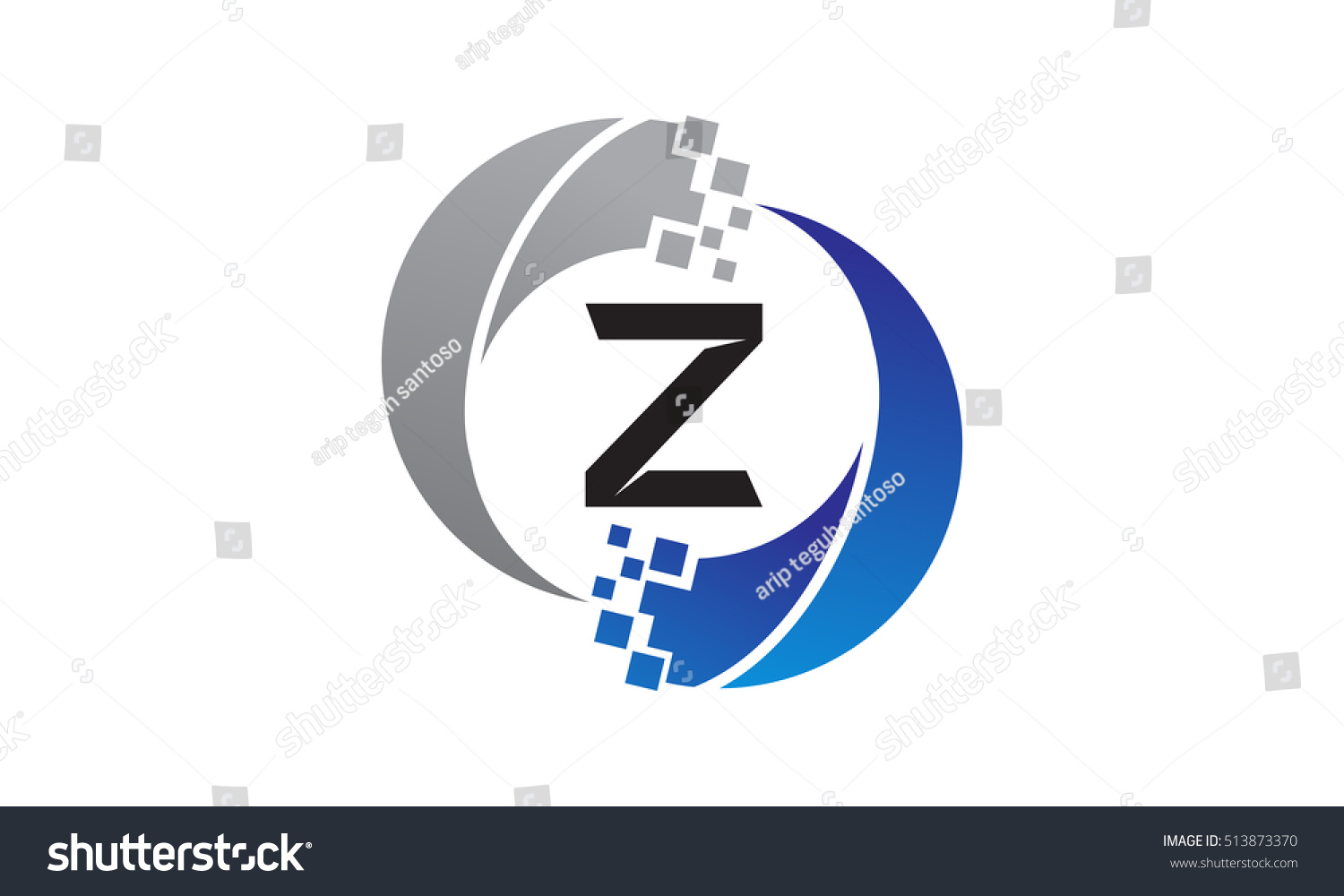 Technology Transfer Letter Z Stock Vector (Royalty Free) 513873370 ...