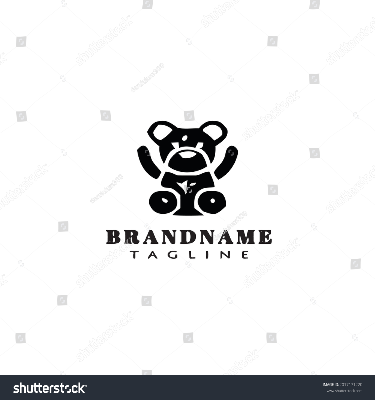 Teddy Bear Logo Icon Design Modern Stock Vector (Royalty Free ...