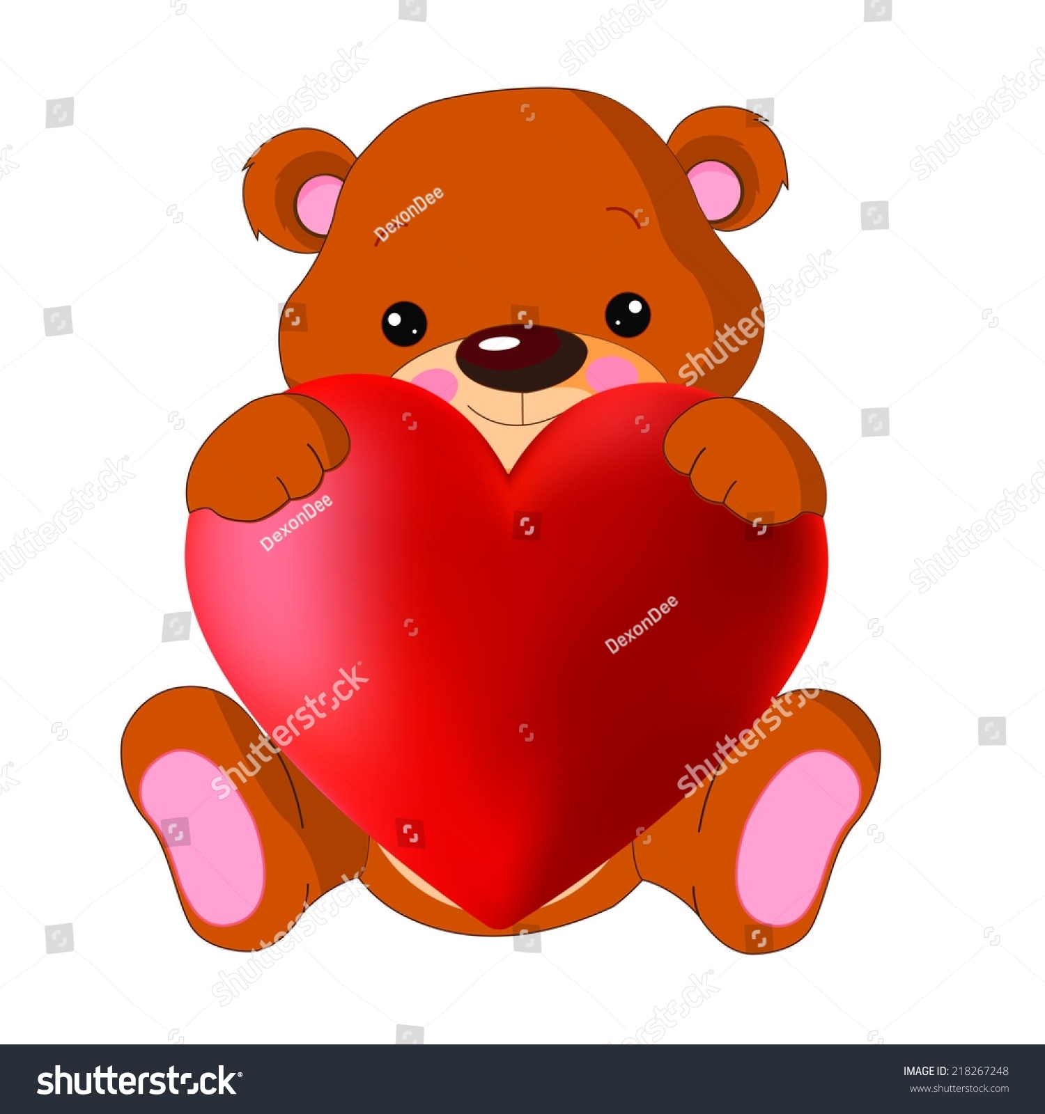 Teddy Bear Vector Illustrator Stock Vector Royalty Free