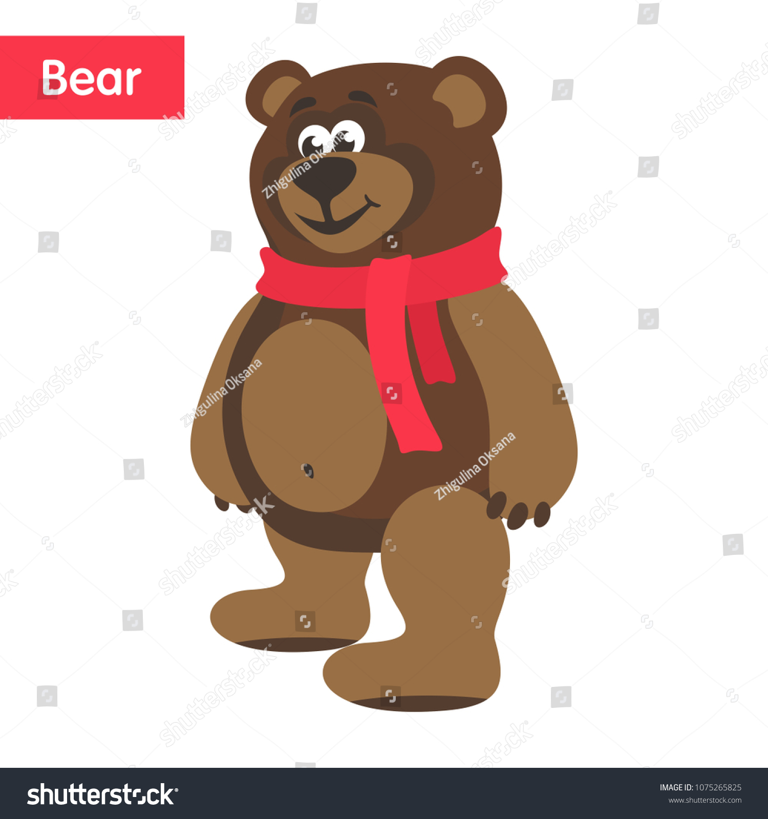 teddy bear with red scarf