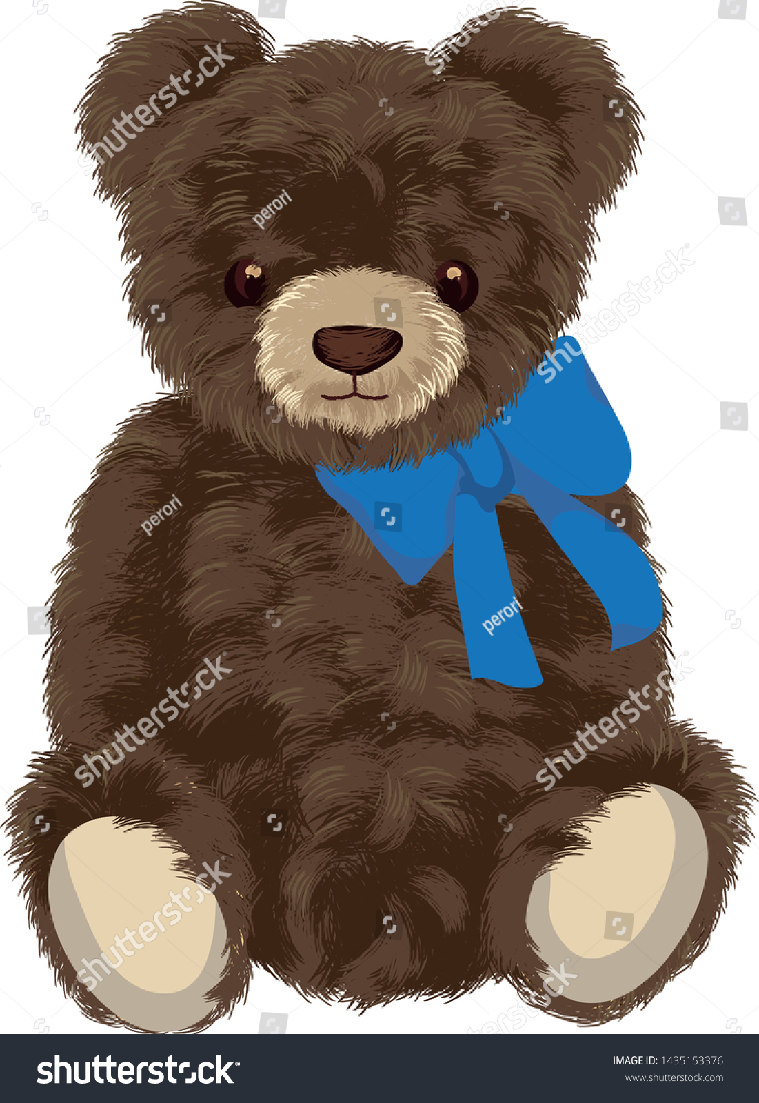 blue ribbon teddy bears