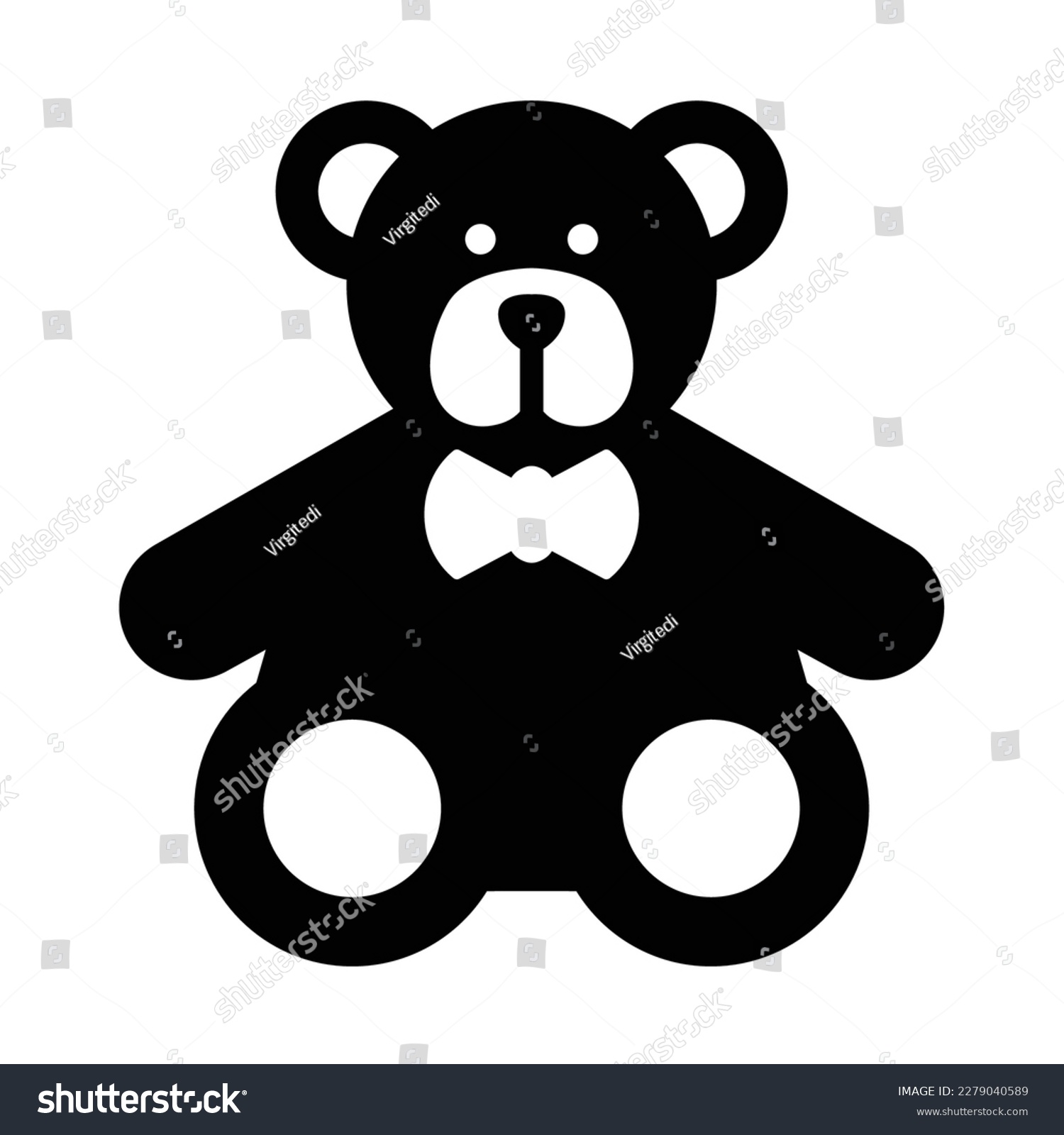 SVG of Tedy bear drawing illustration vector svg