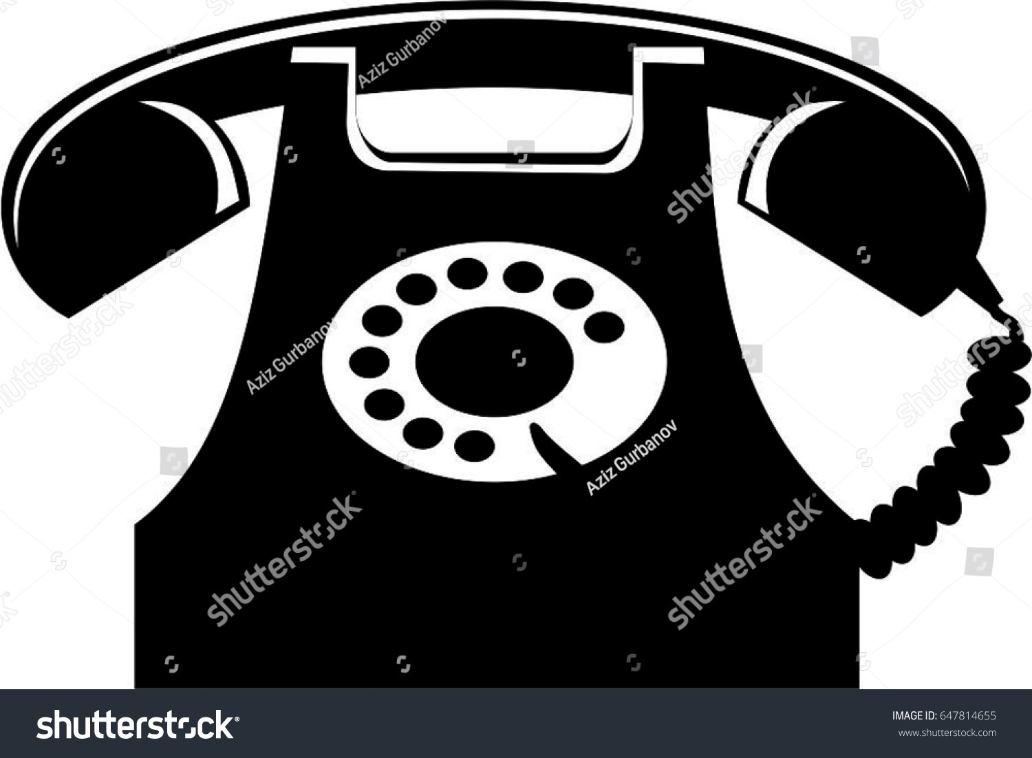 Telephone Stock Vector (Royalty Free) 647814655 - Shutterstock