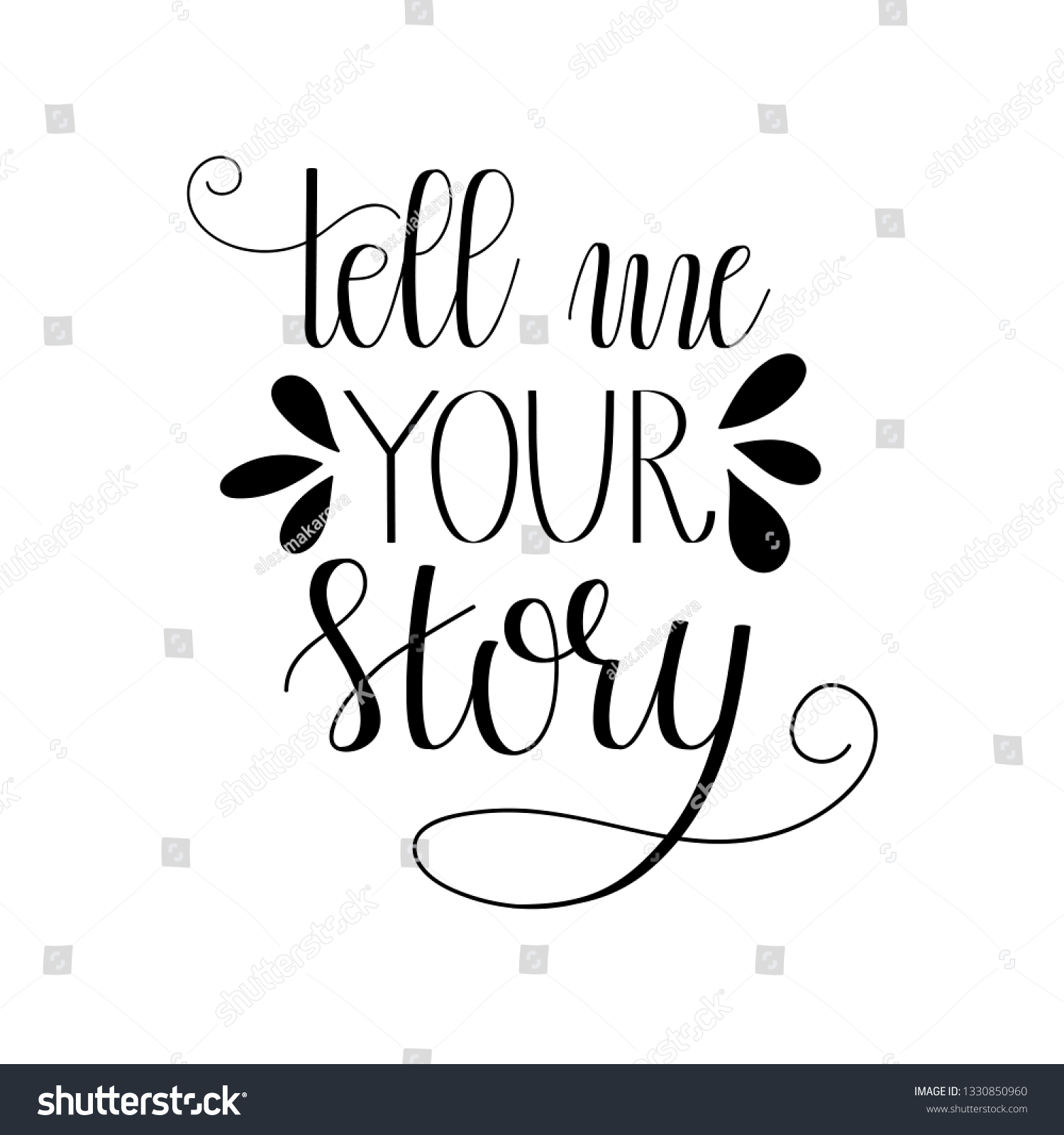 Tell Me Your Story Vector Home Stock Vector Royalty Free