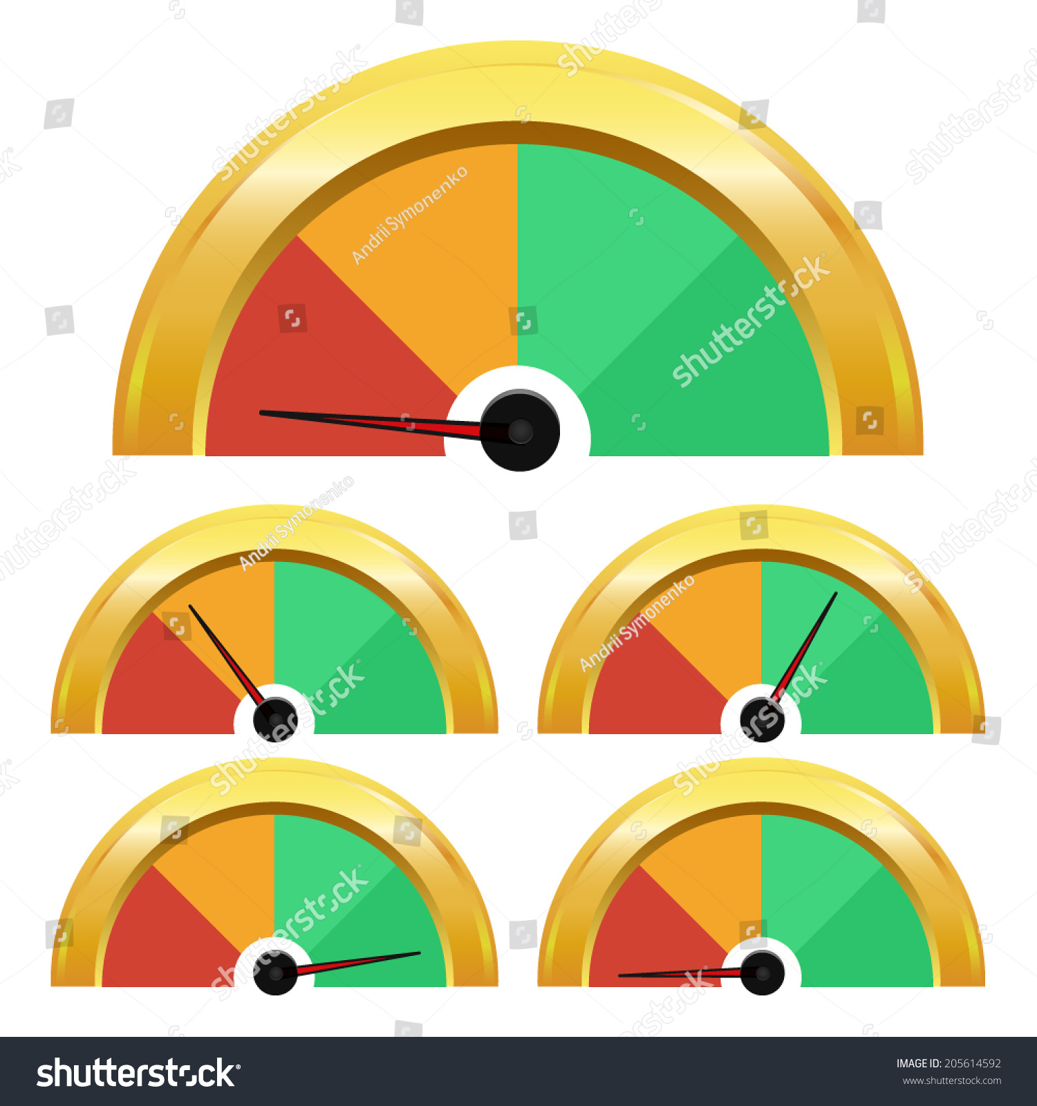 Temperature Gauge. Rating Meter Vector. Performance Indicators ...