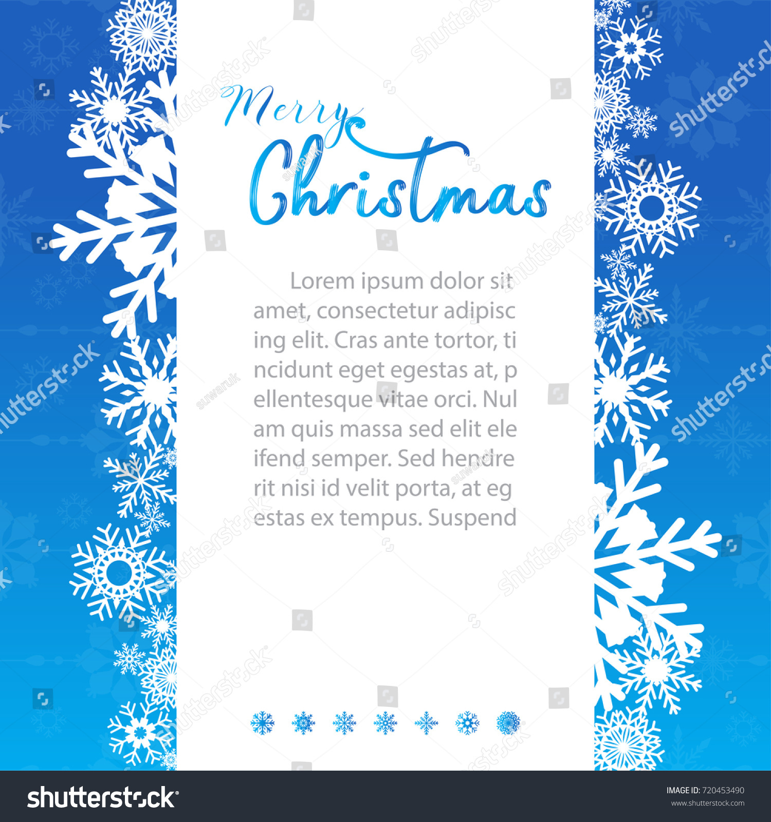 template christmas card in square size for wallpaper banner vector illustration