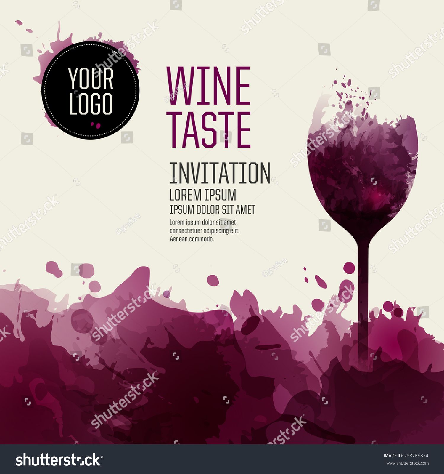 Wine Tasting Invitation Template from image.shutterstock.com