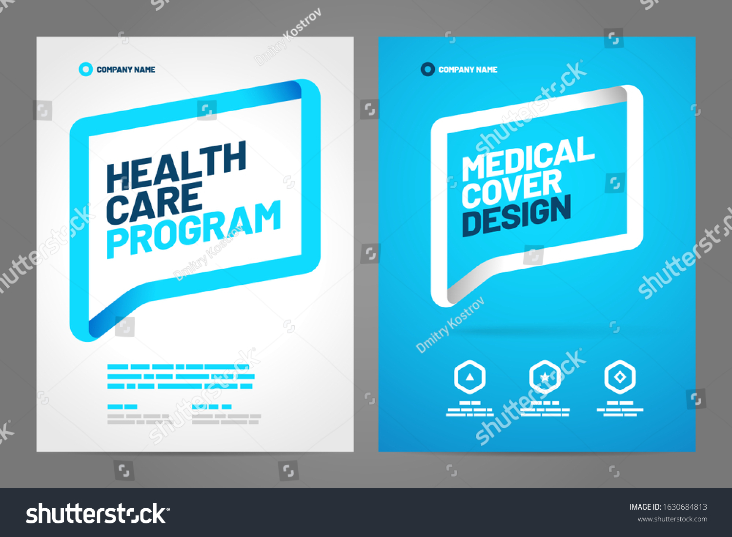 Template Design Abstract Background Medical Layout Stock Vector ...