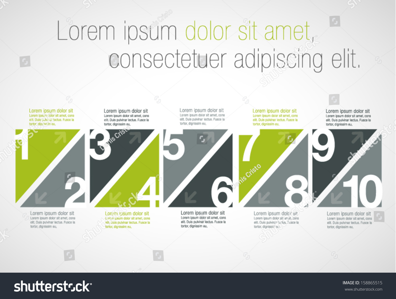 Template For Advertising Brochure With Numbers Stock ...