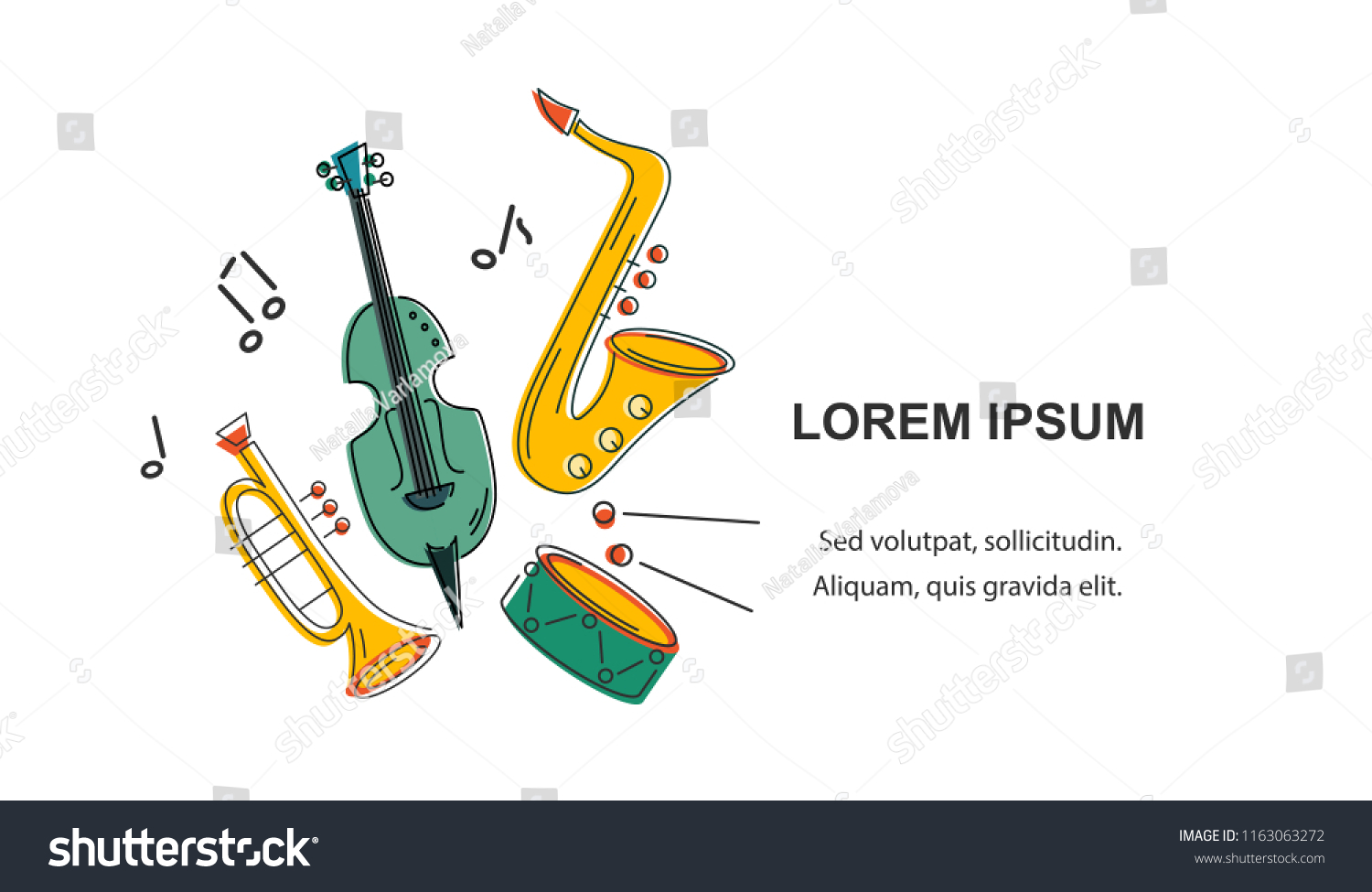 template music festival jazz party invitation stock vector royalty concert invitation template