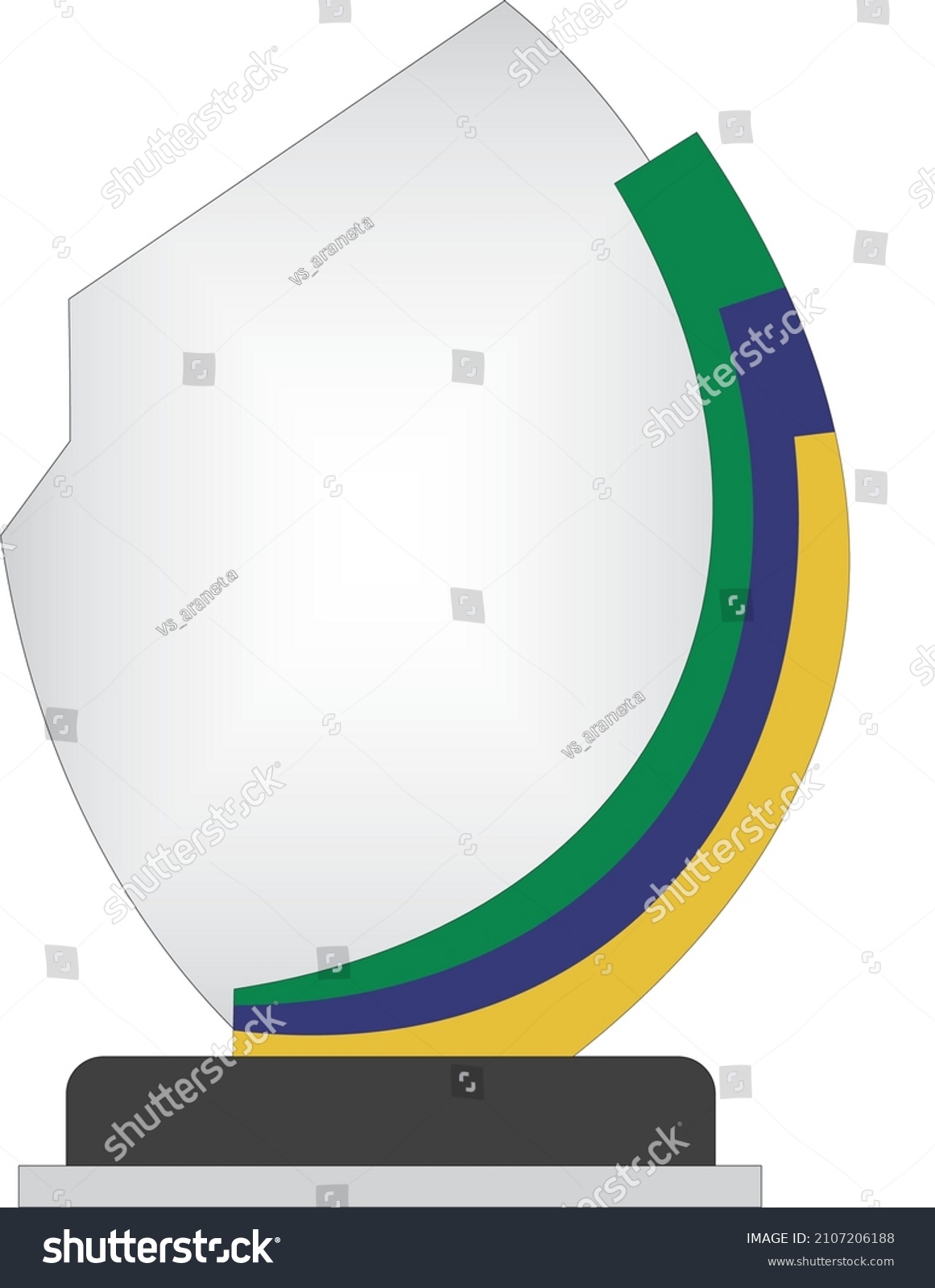 Template Plaque Recognition Stock Vector (Royalty Free) 2107206188