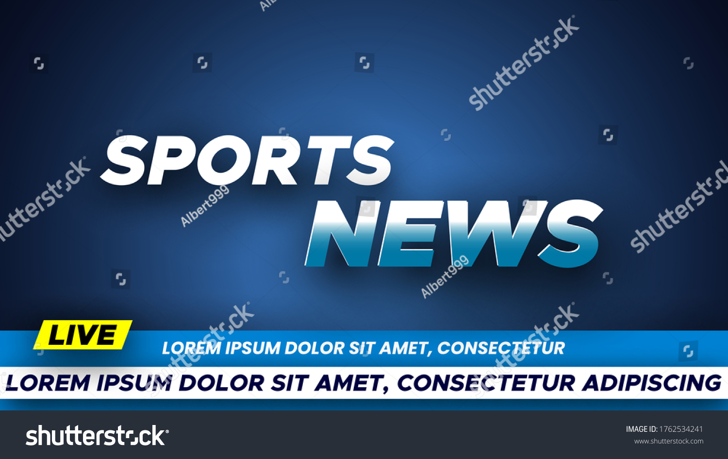 Template Sports News Background Vector Illustration Stock Vector ...