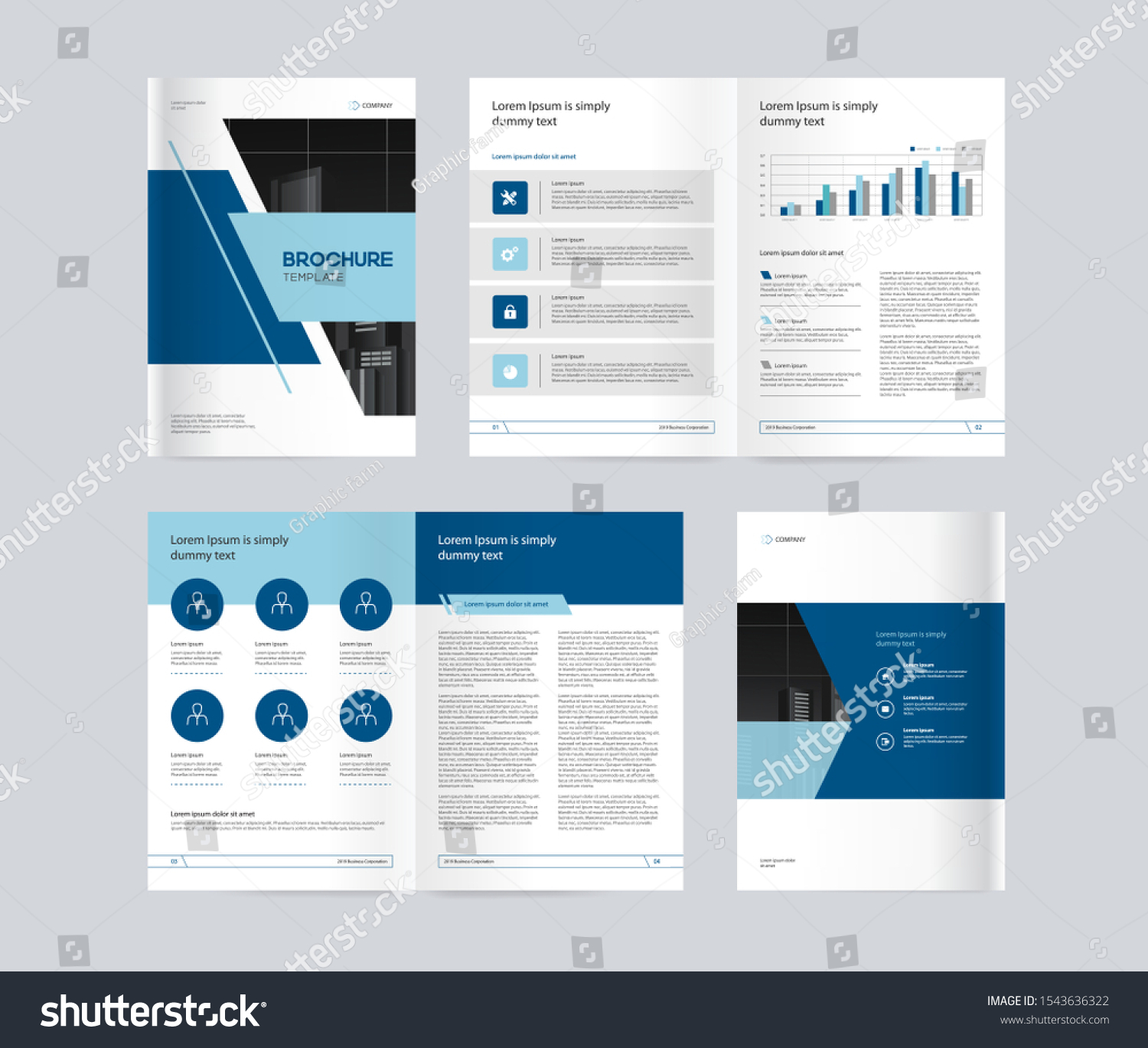 Template Layout Design Cover Page Company Profile Annual Report Brochures Stock Vector Image By C Tcdesign 184843118