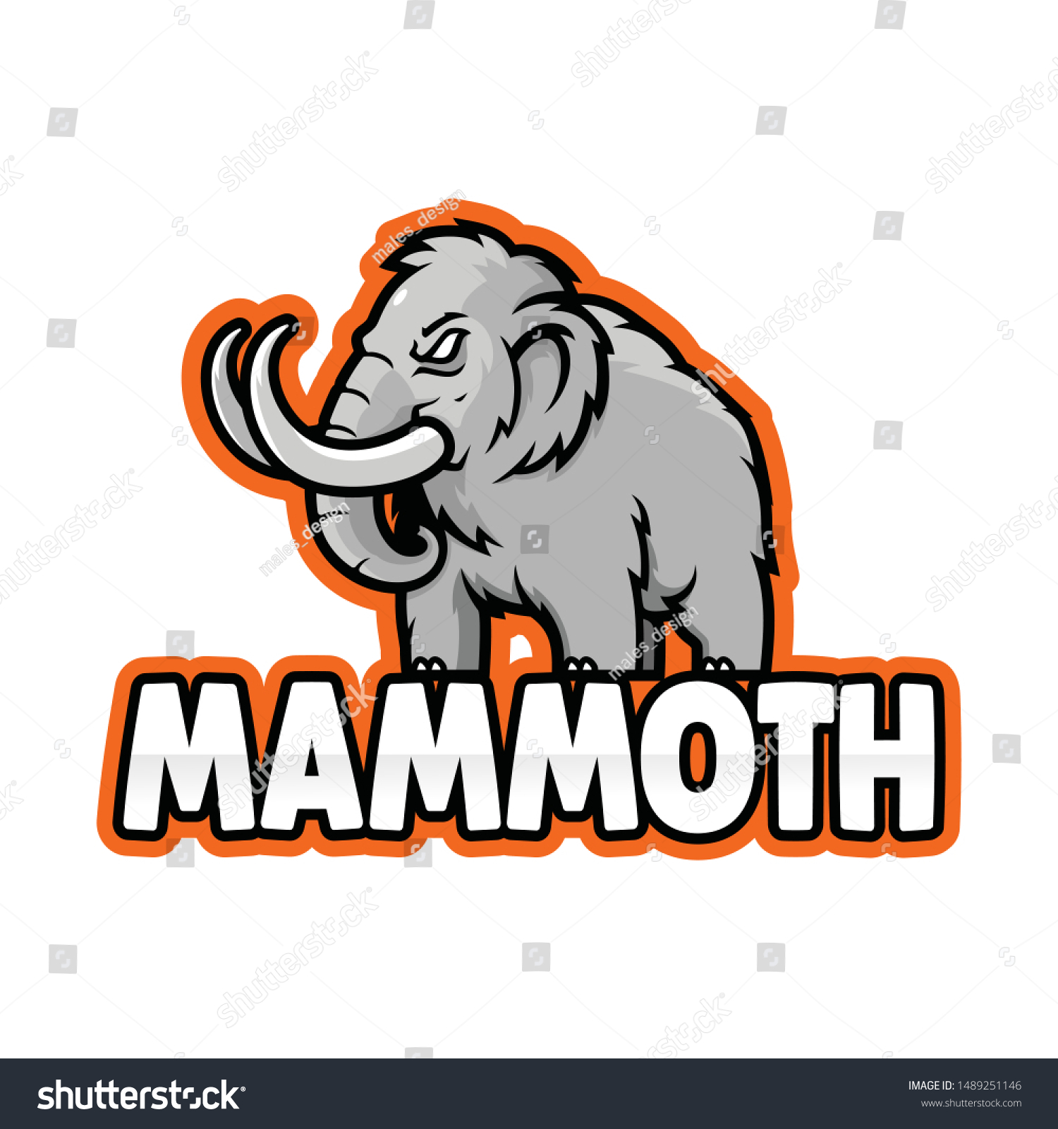 Template Mammoth Logo Esport Logo Mammoth Vector có sẵn (miễn phí bản