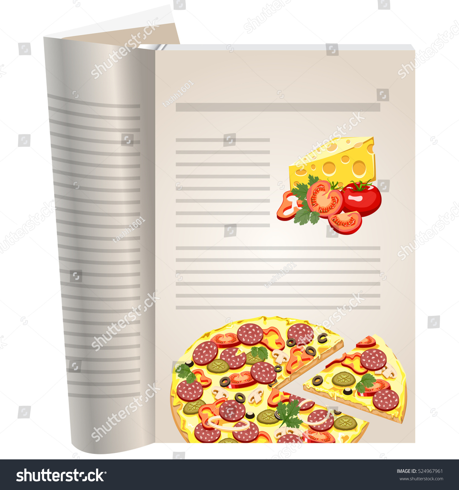 Recipe Template For Pages from image.shutterstock.com