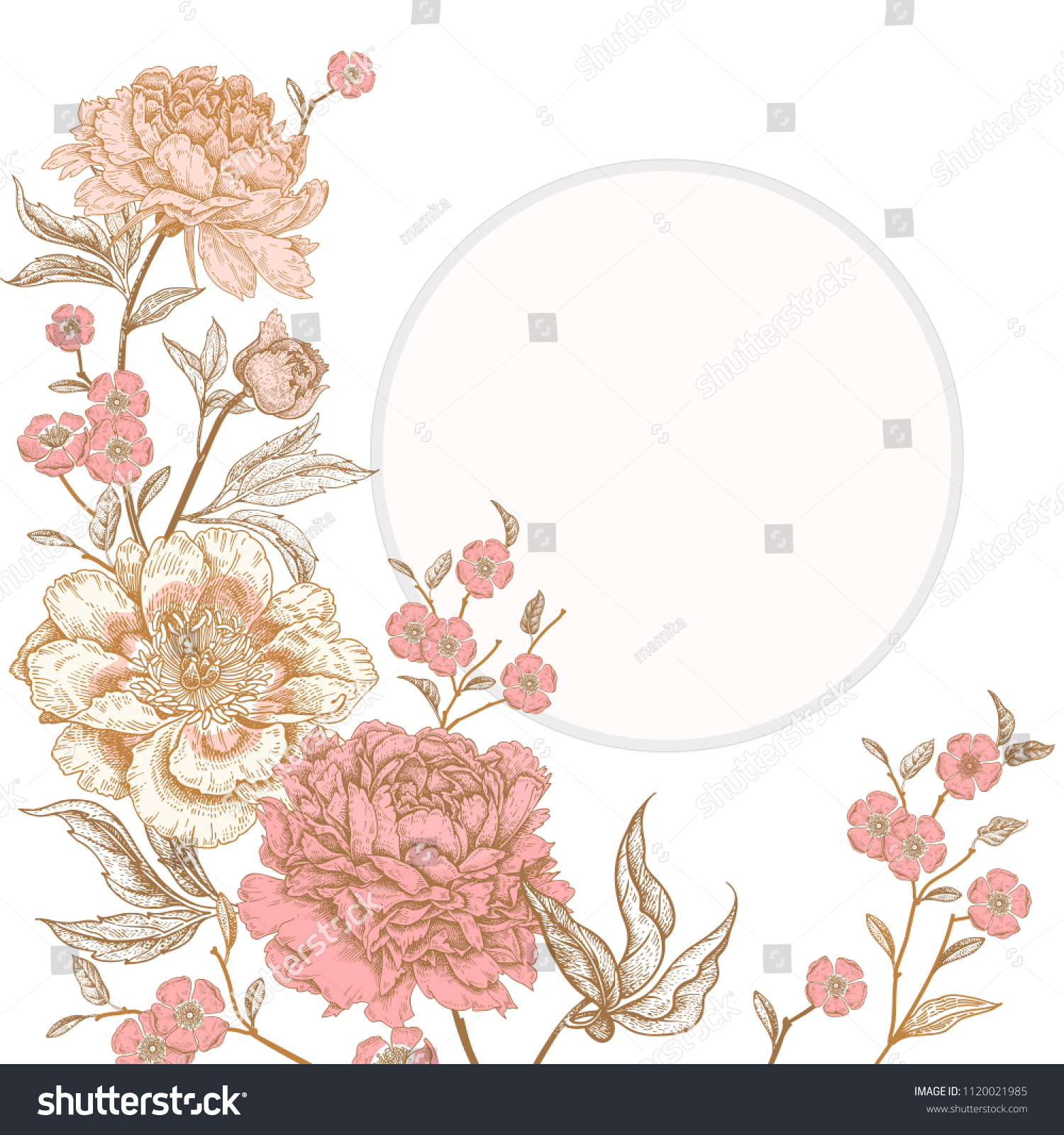 Template Vintage Card Design Wedding Invitations Stock Vector (Royalty ...