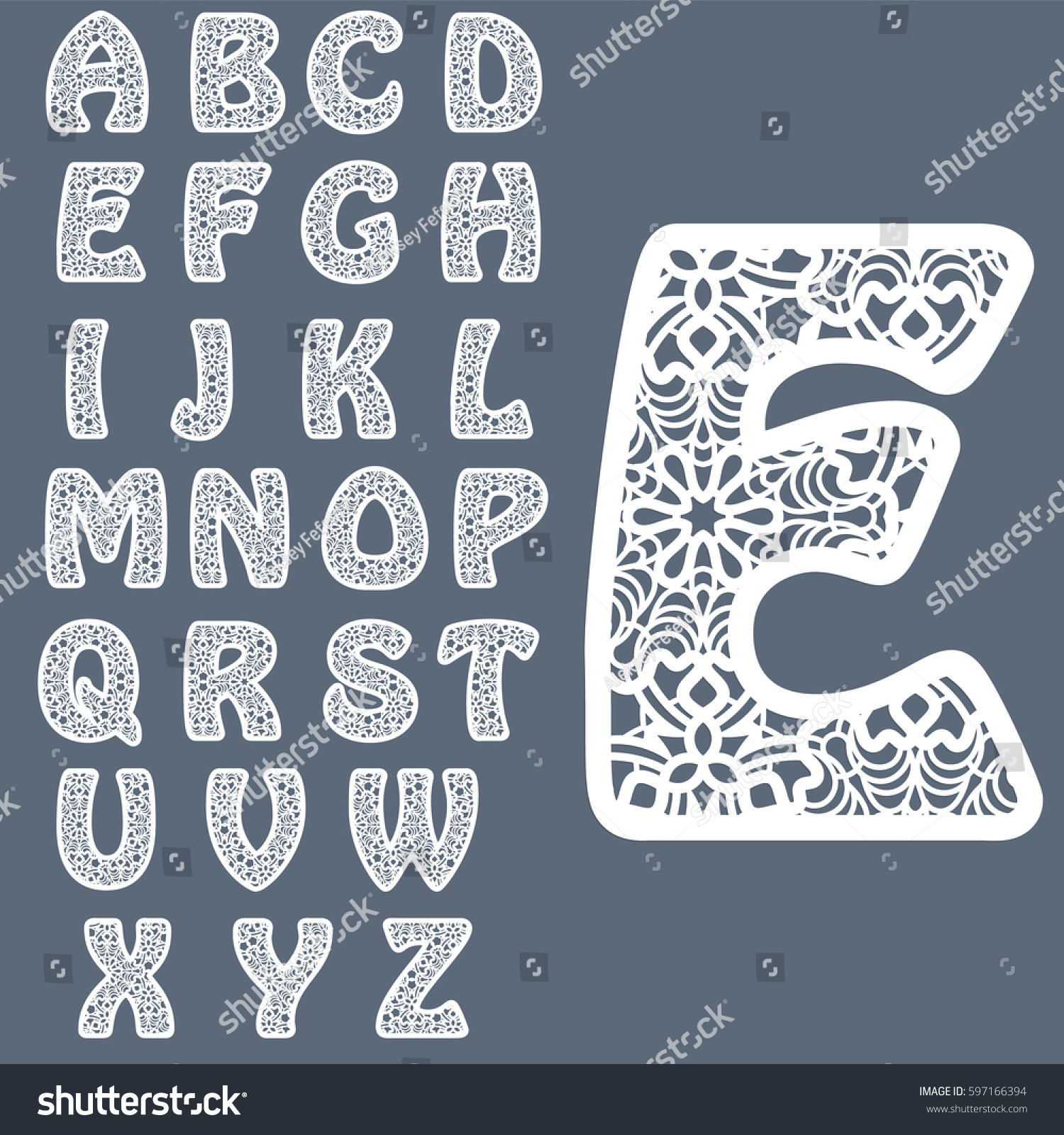 Templates Cutting Out Letters Full English Stock Vector (Royalty Free Templates Cutting Out Letters Full English Stock Vector (Royalty Free