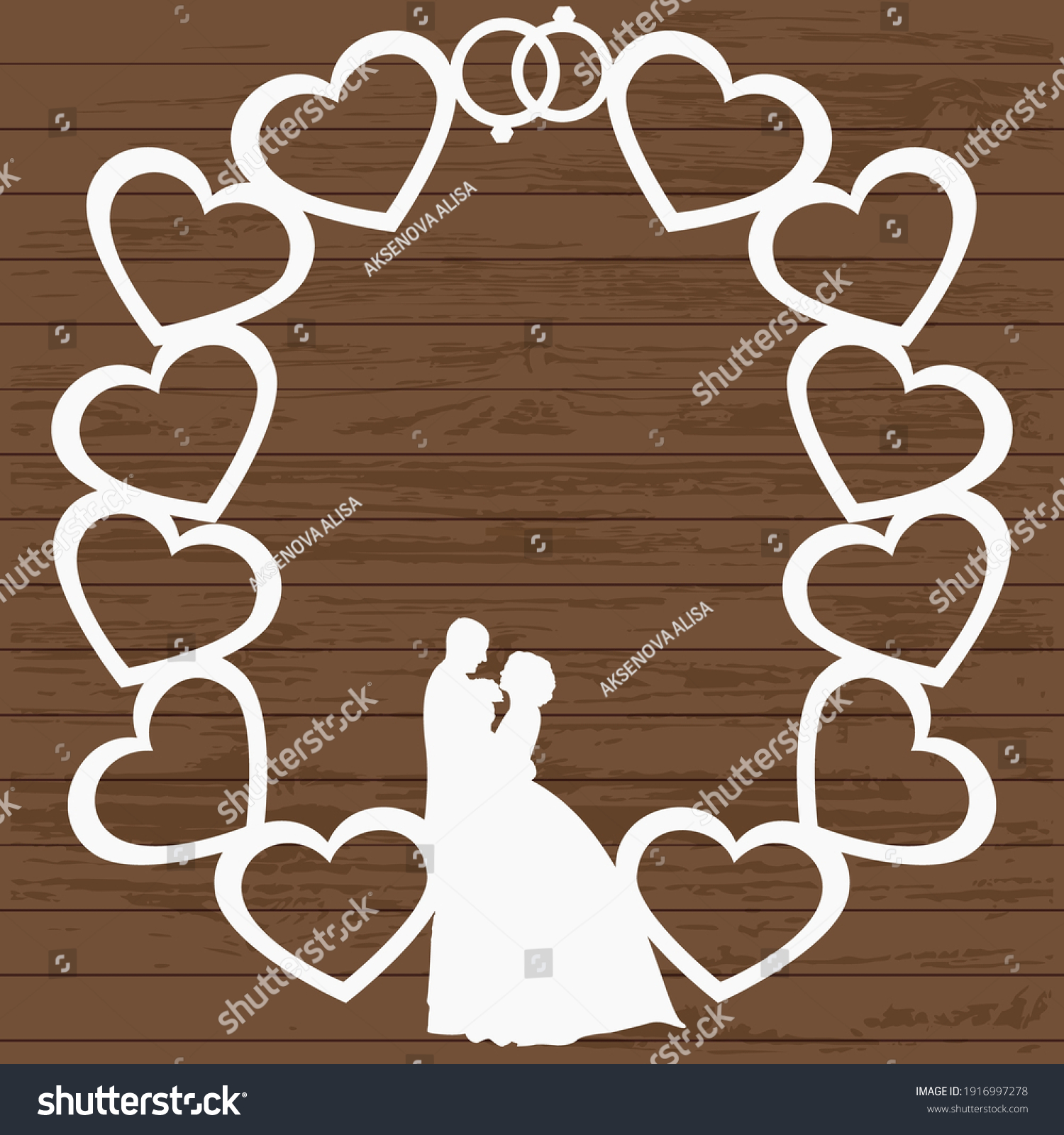 Templates Laser Cutting Hearts Couples Love Stock Vector Royalty Free 1916997278 Shutterstock 1738