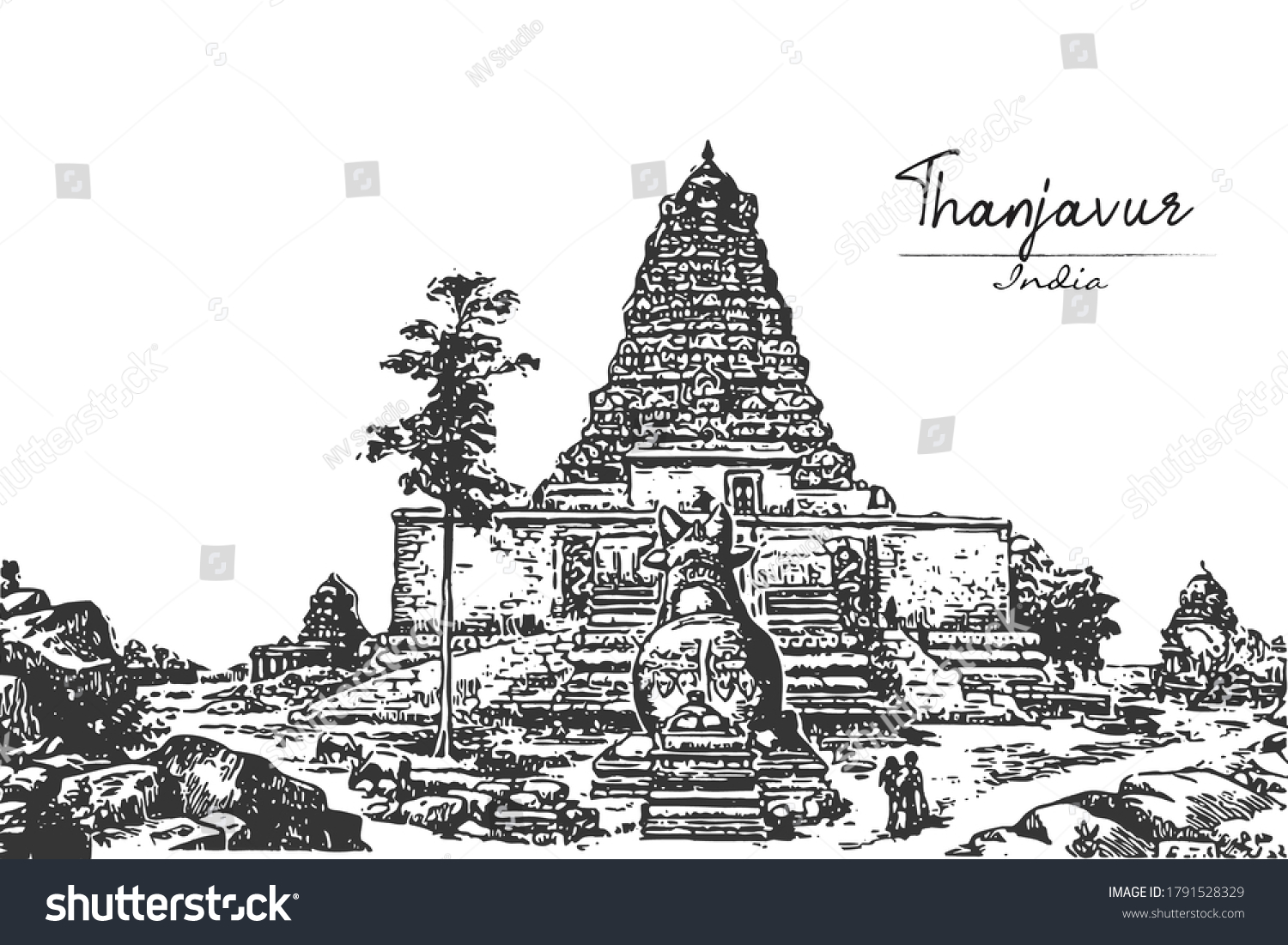 Thanjavur Temple Stock Illustrations Images Vectors Shutterstock