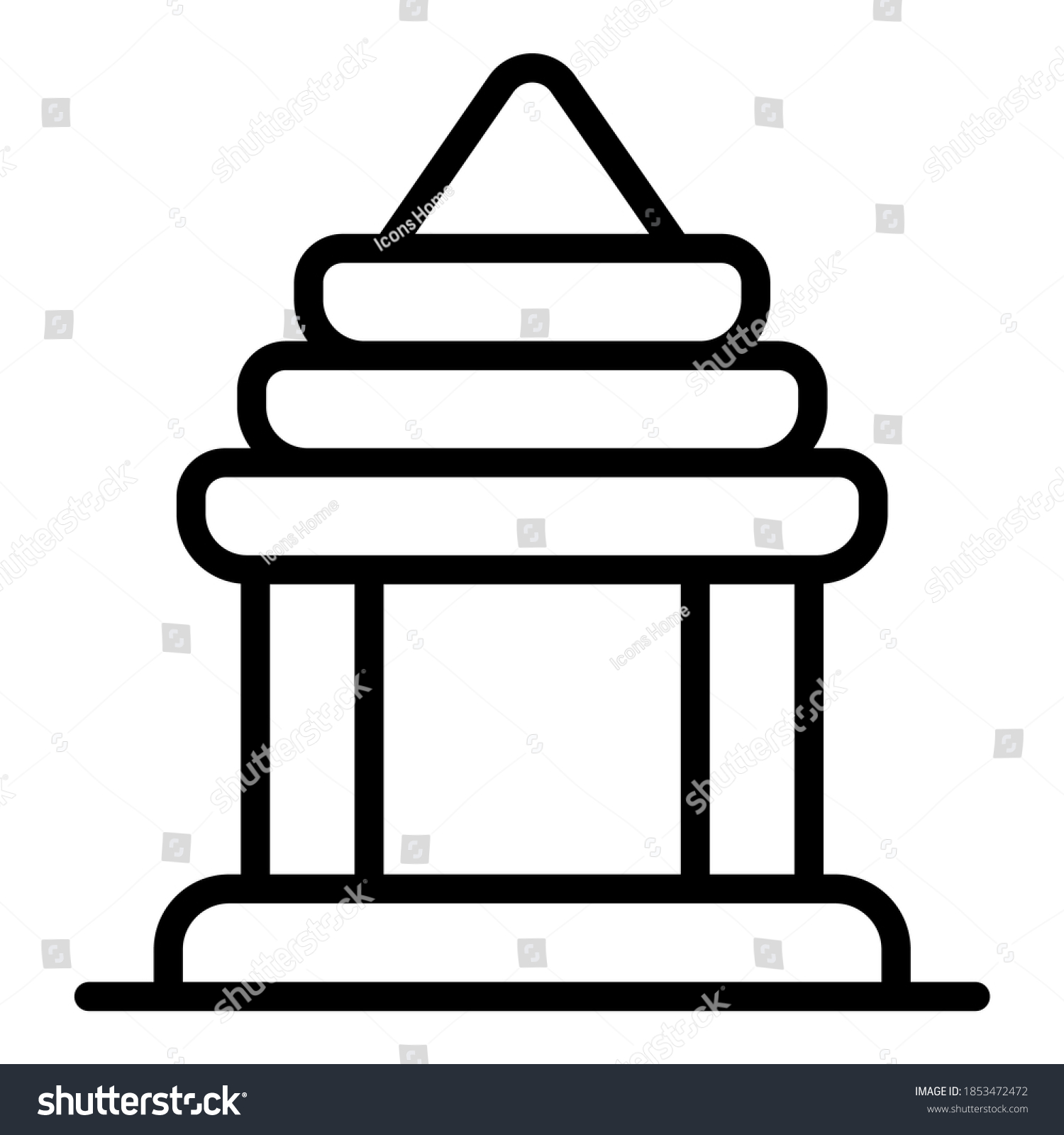 897 Hindu temple outline Stock Vectors, Images & Vector Art | Shutterstock