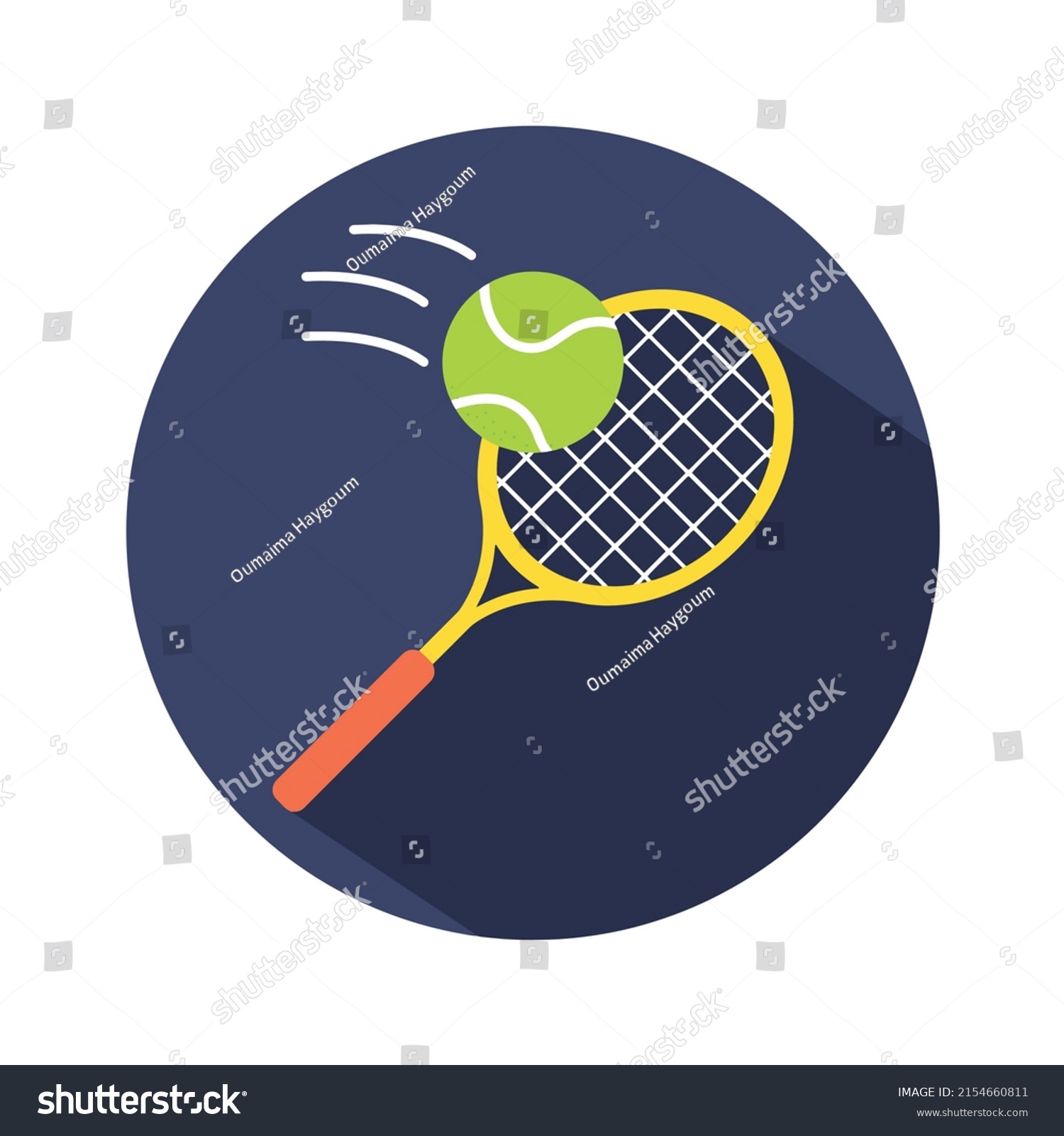 Tennis Ball Racket Clip Artvector Illustrator Stock Vector (Royalty ...