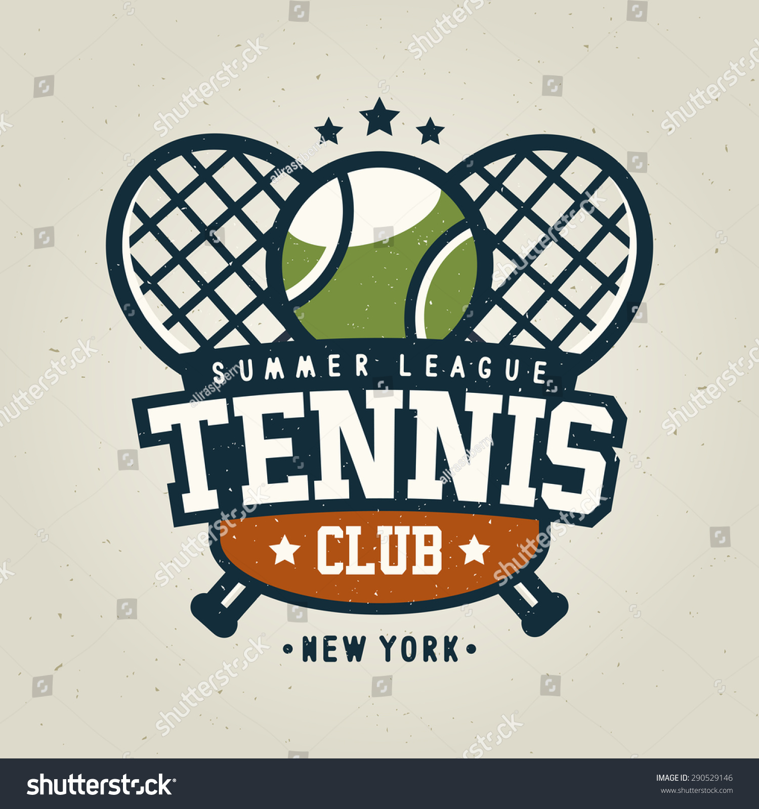 Tennis Club Vintage Badge Logo Template, Sport T-Shirt Graphics Stock ...