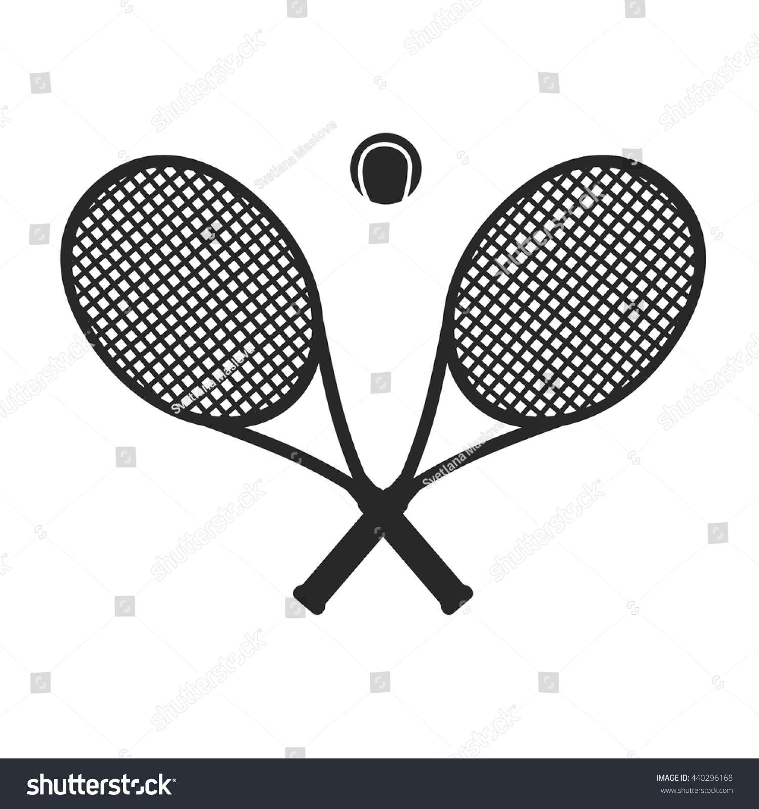 Tennis Icon Logotype Tennis Racket Isolated Stock Vector (Royalty Free ...