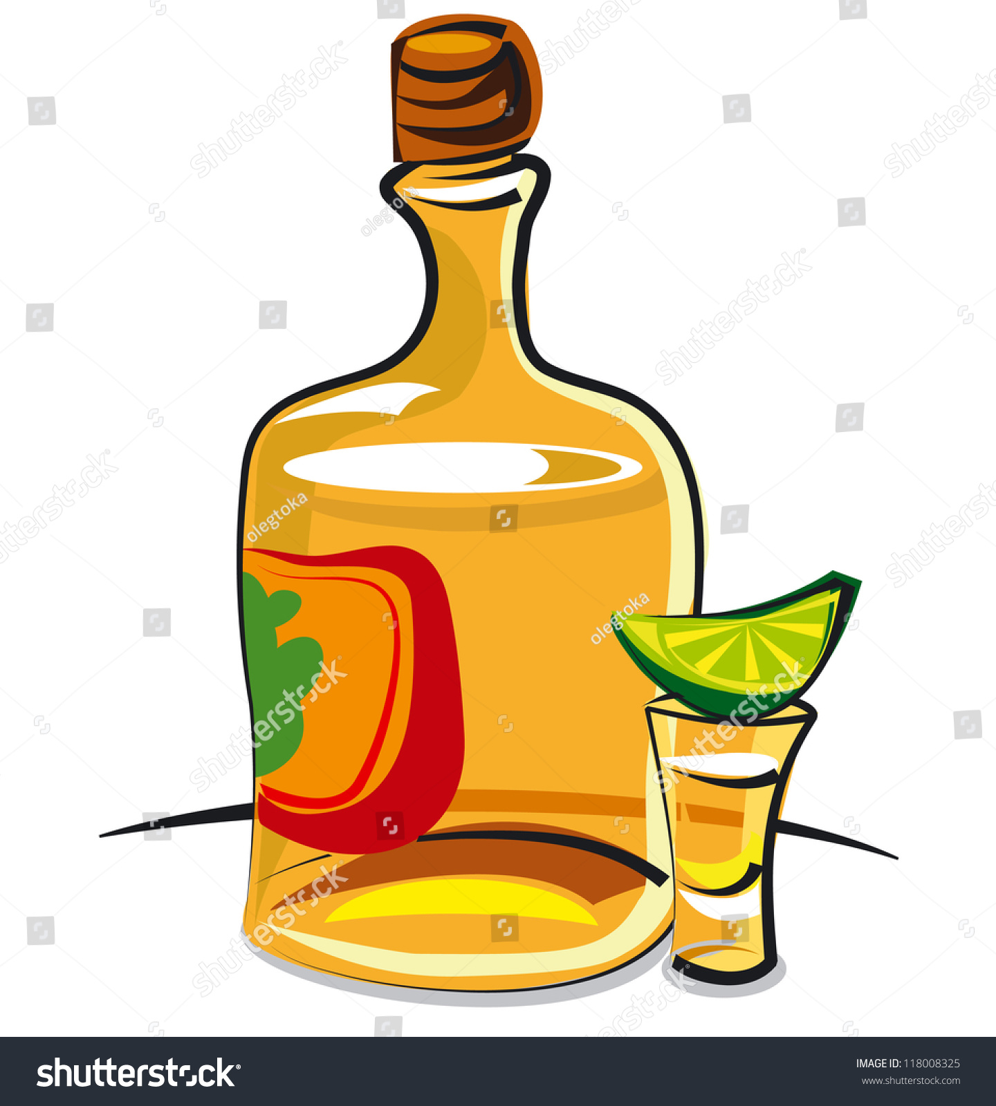 Tequila Stock Vector (Royalty Free) 118008325 | Shutterstock