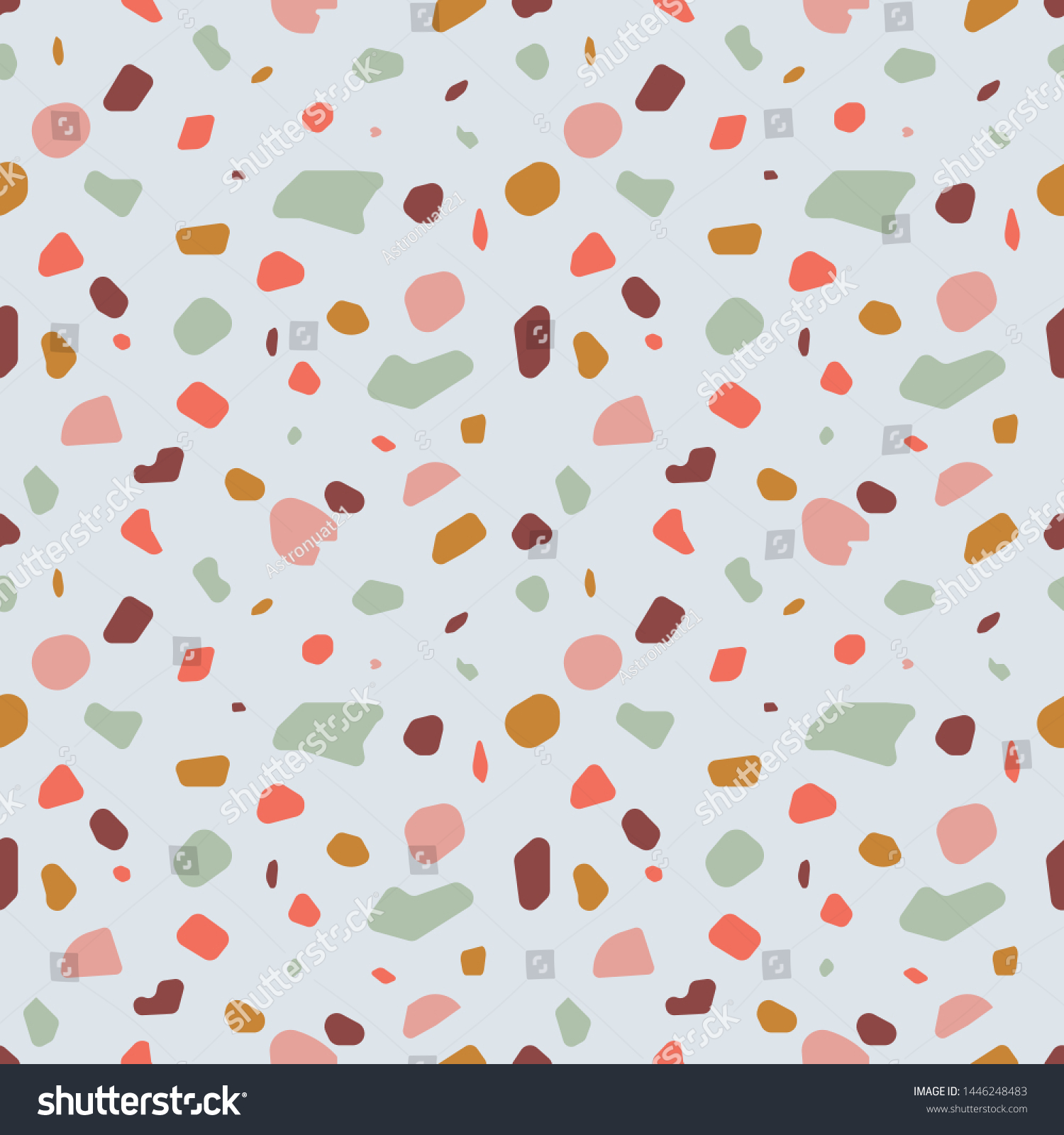Terrazzo Seamless Pattern Background Vector Stock Vector (Royalty Free ...